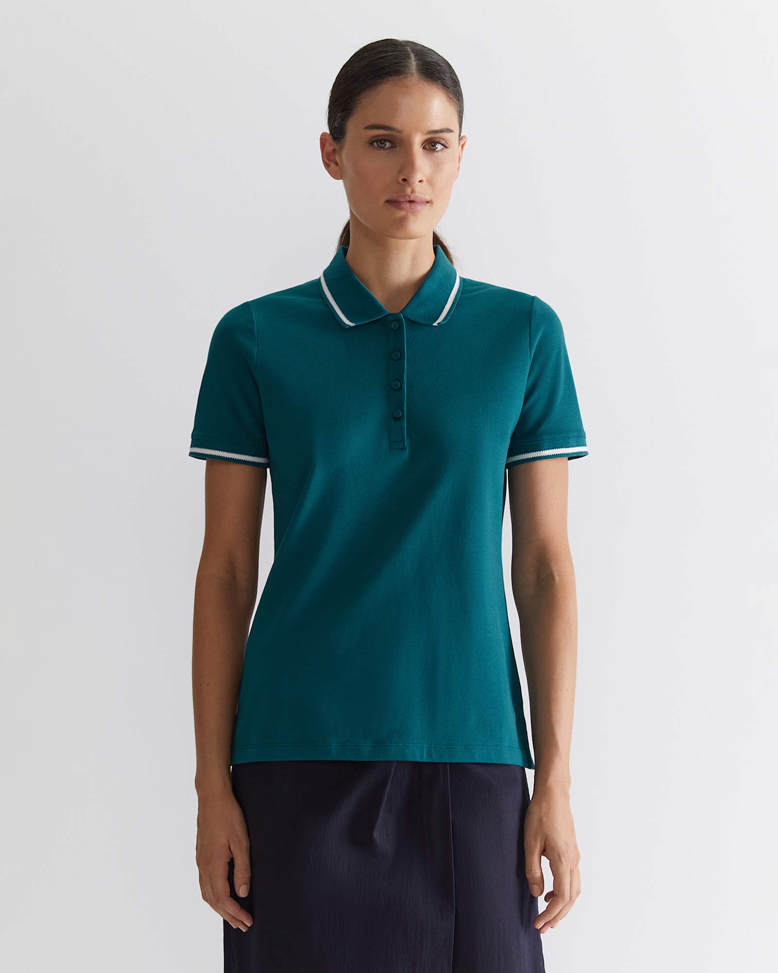 Jodie Pique Polo in TEAL