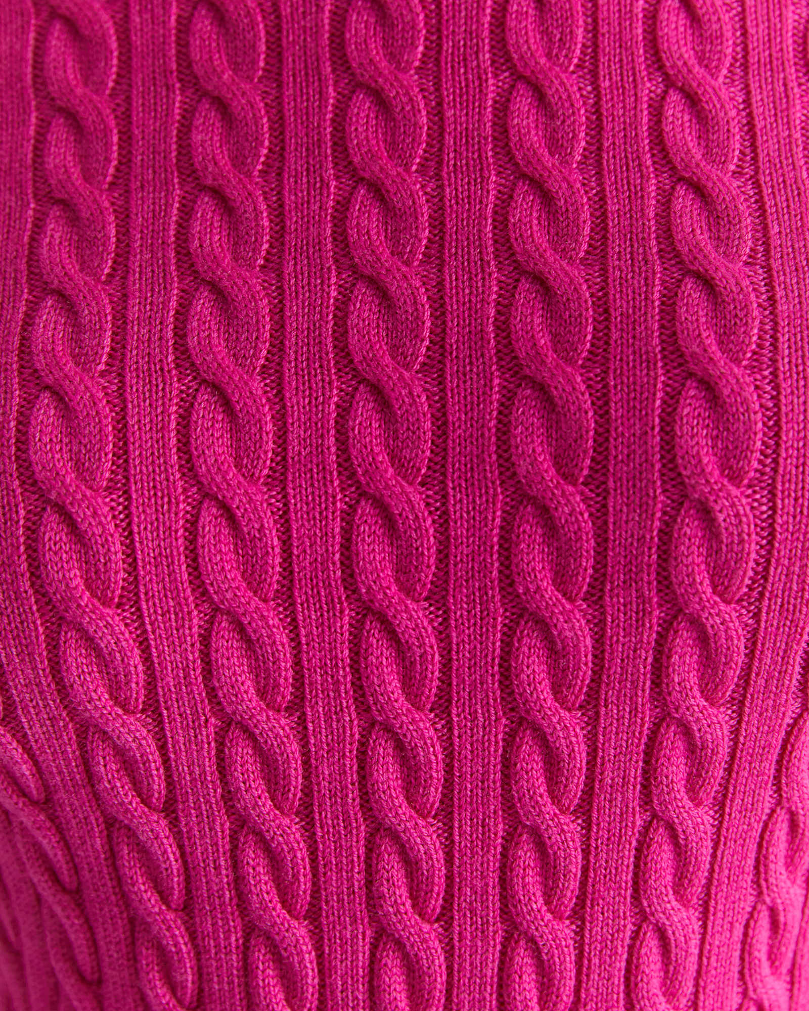 Merino Wool Baby Cable Sweater in BERRY