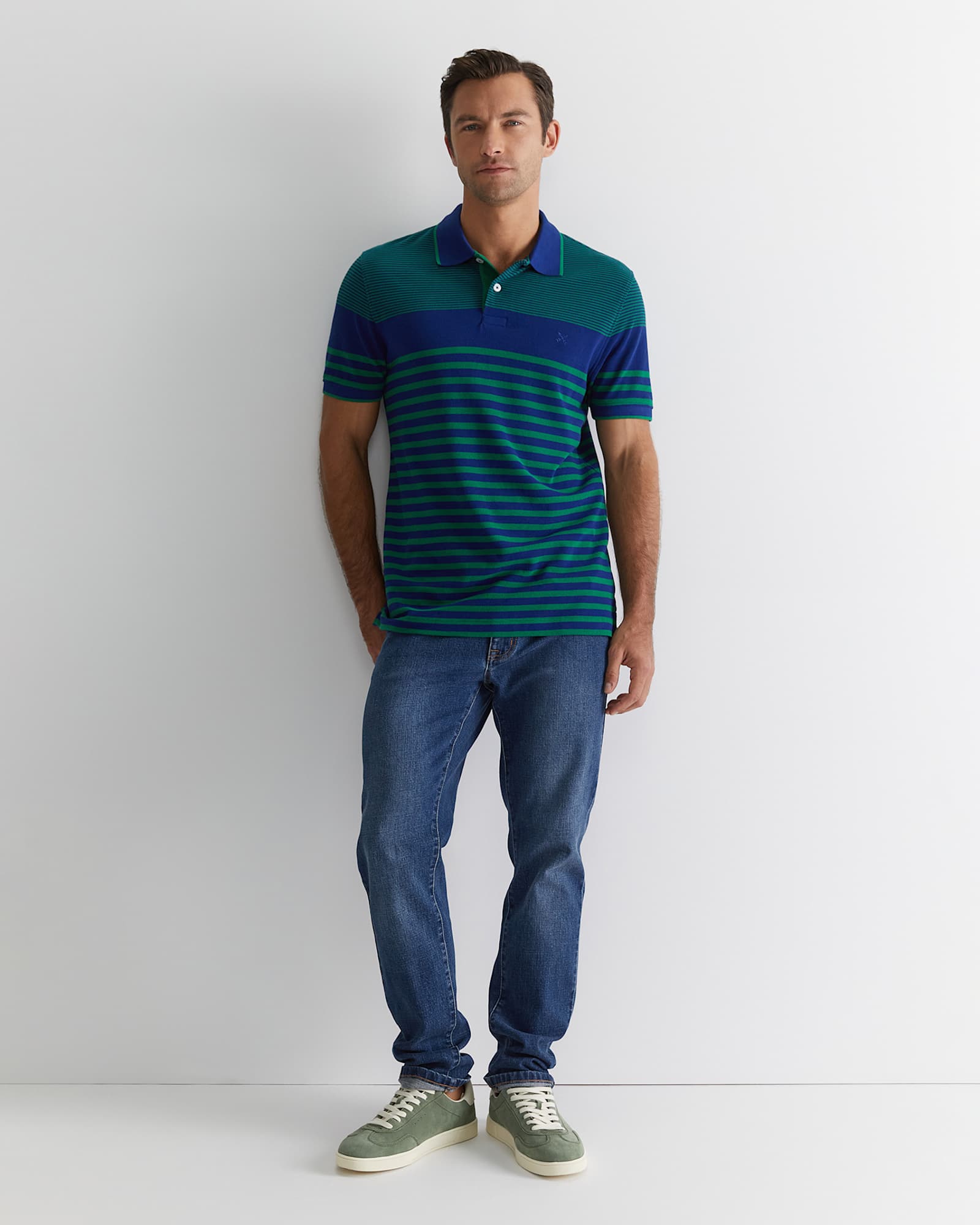 Brookvale Polo in BLUE MULTI