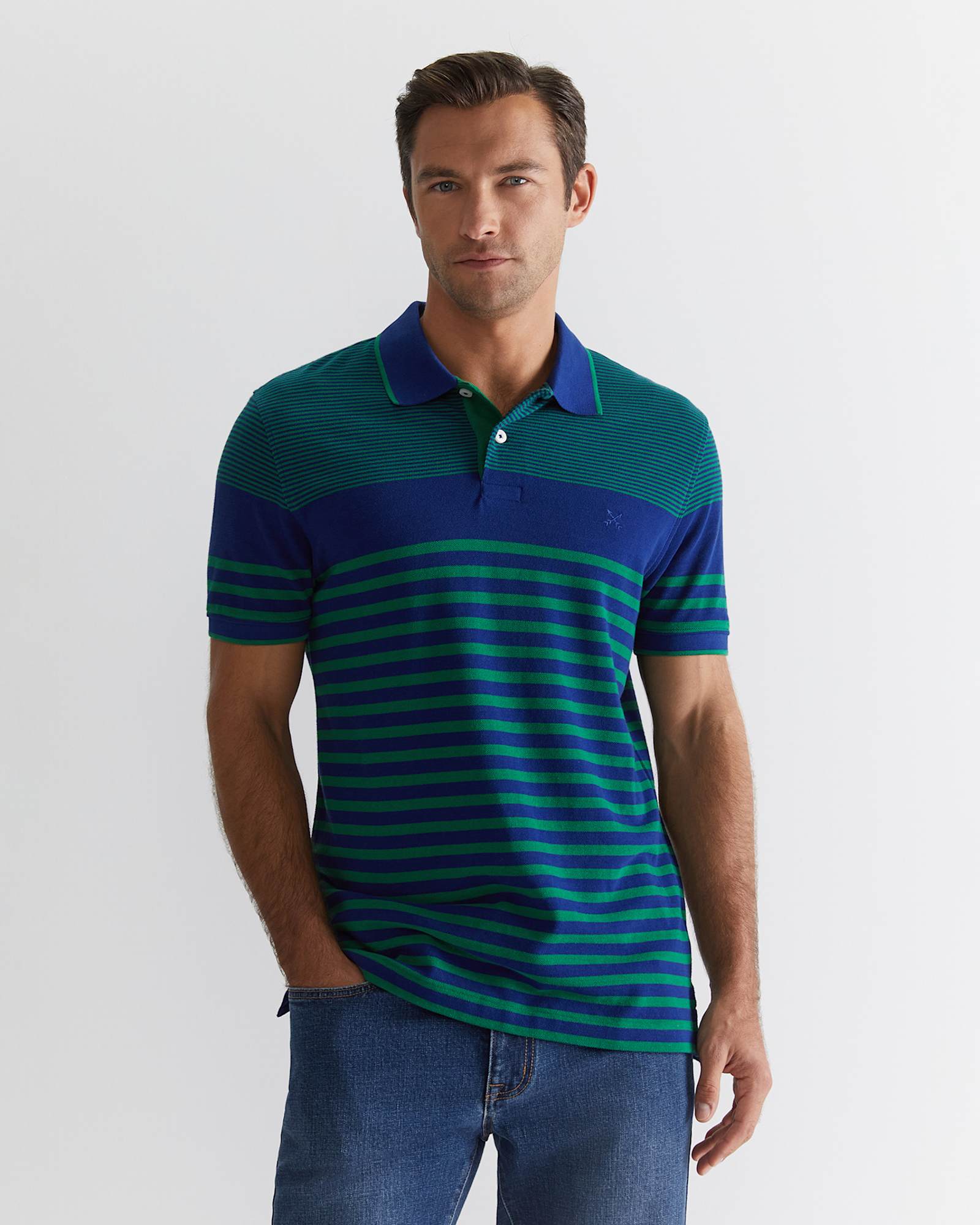 Brookvale Polo in BLUE MULTI