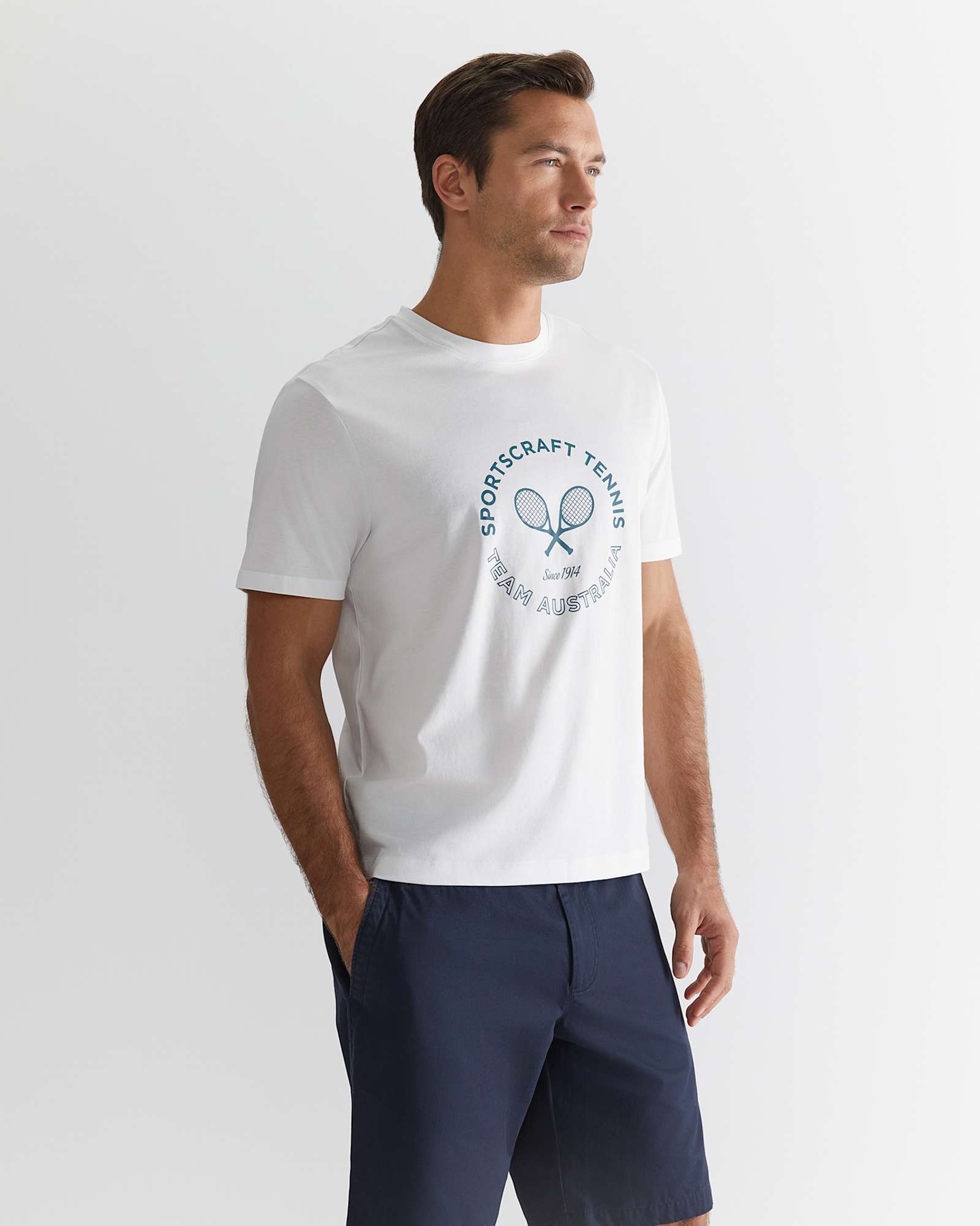 SC Unisex Supporter Tee in WHITE