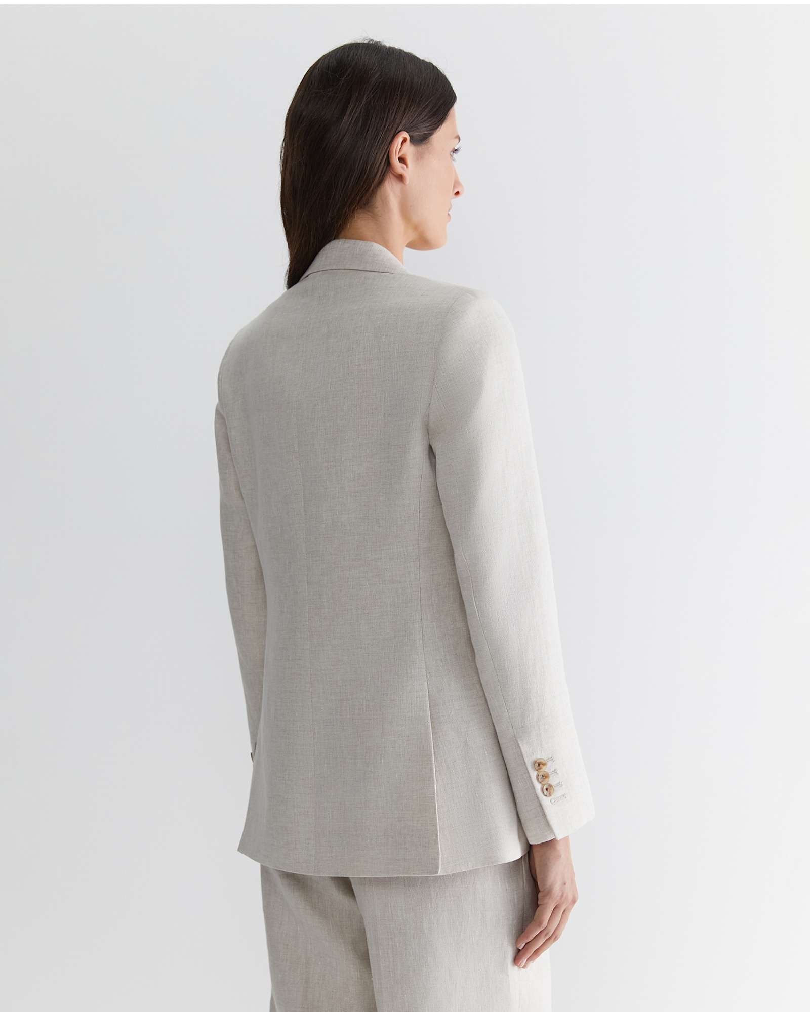 Freya Linen Blazer in STRING