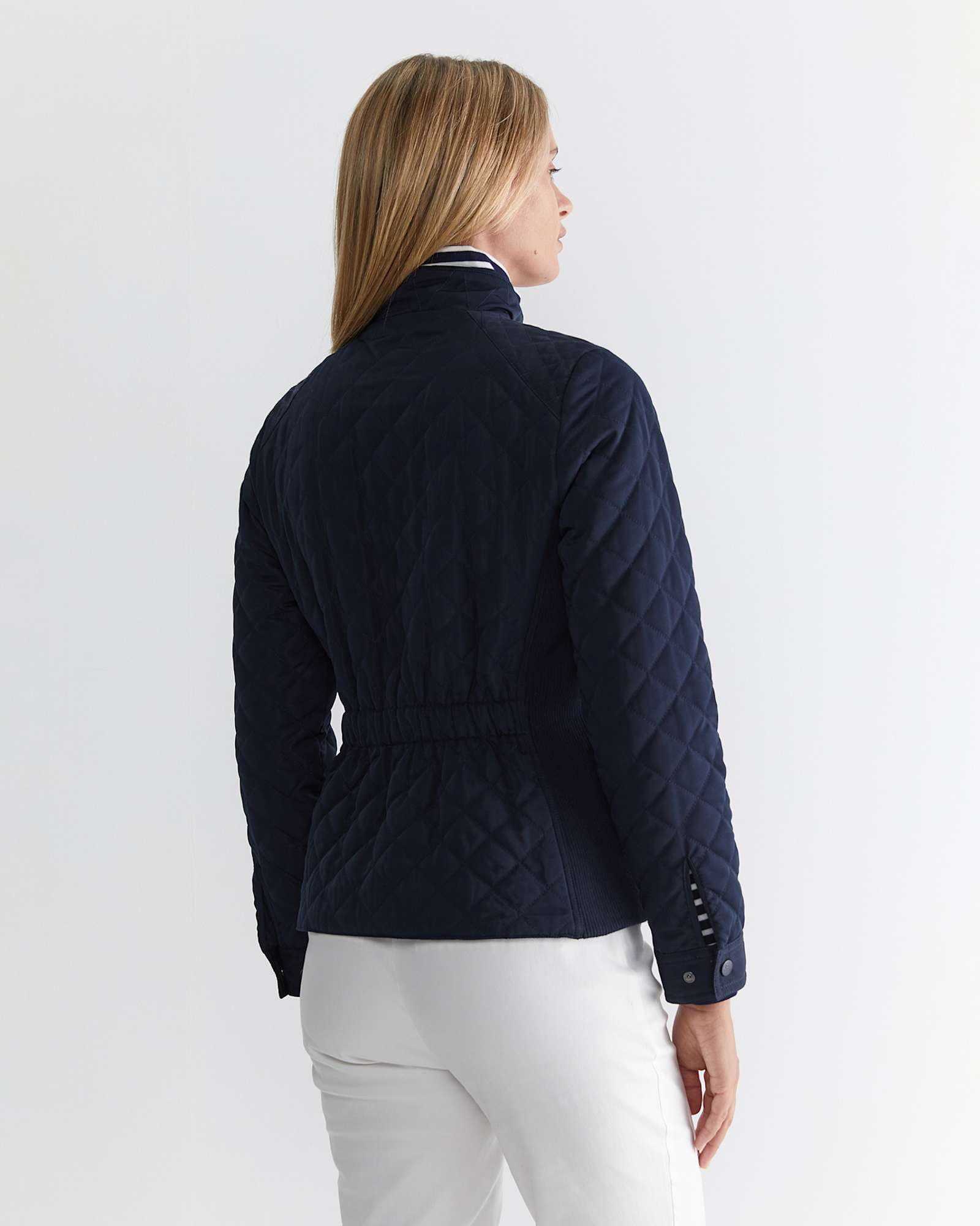 Vera Quilted Jacket in NAVY