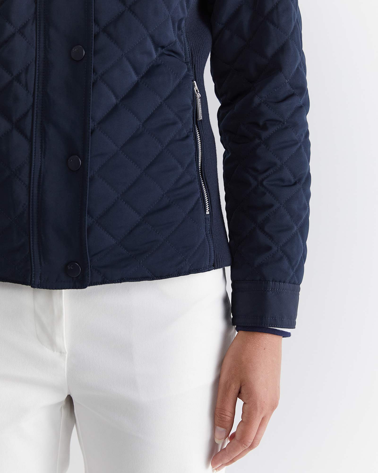 Vera Quilted Jacket in NAVY