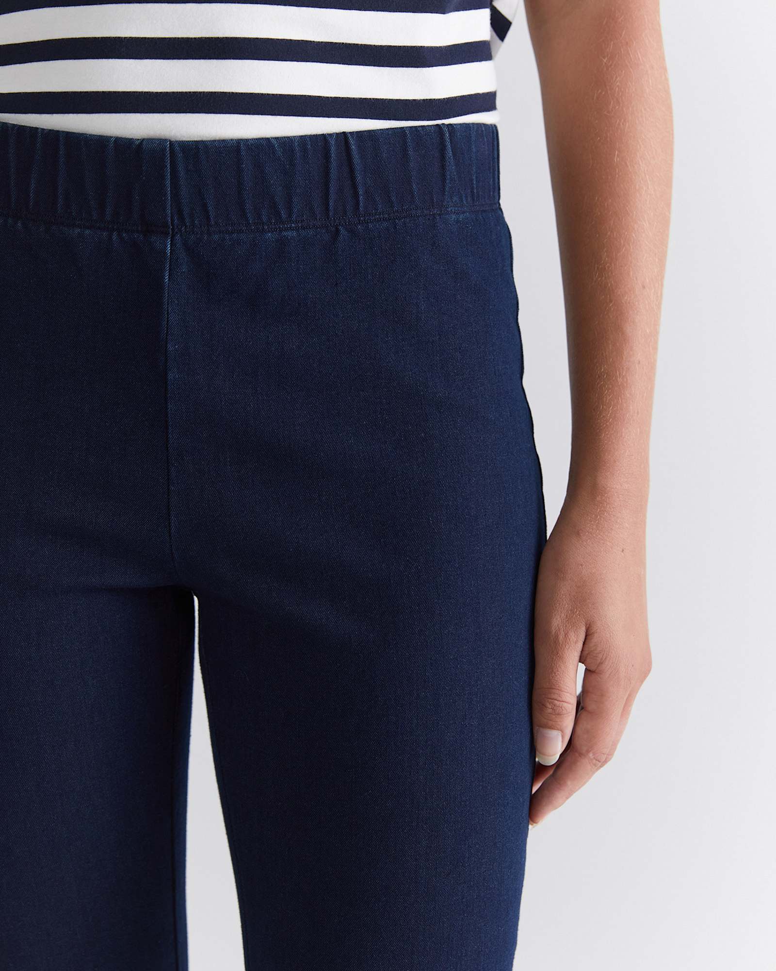 Felicity Denim Pull On Pant in INDIGO