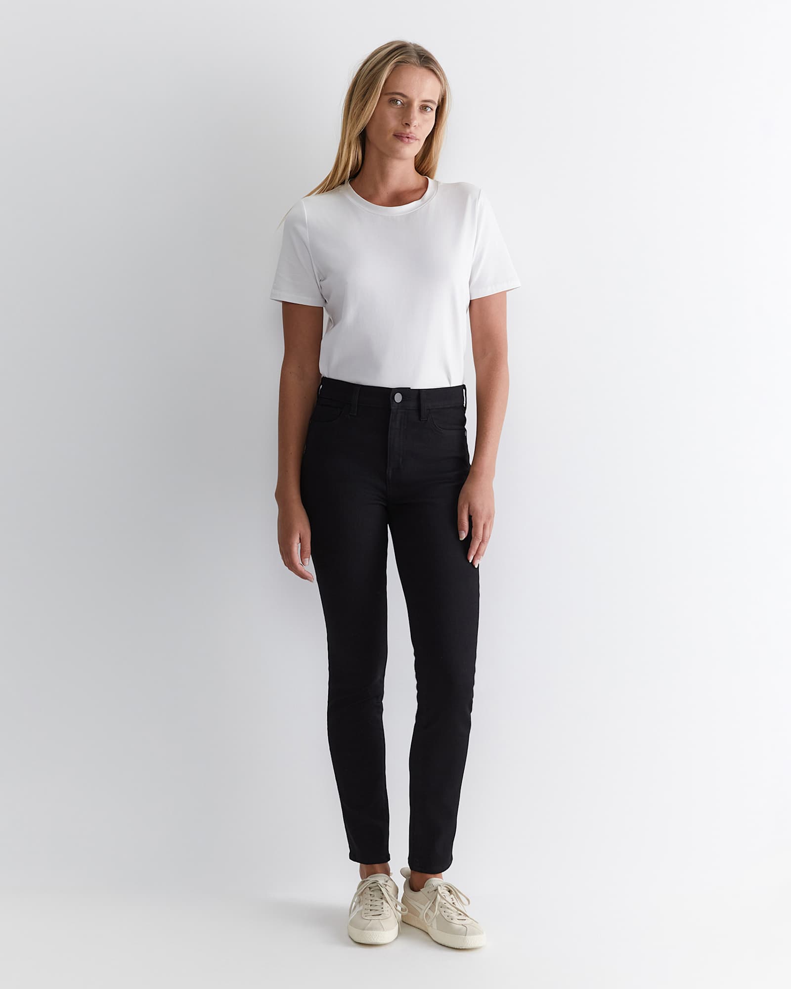 Jackie High Waist Skinny Jean in BLACK