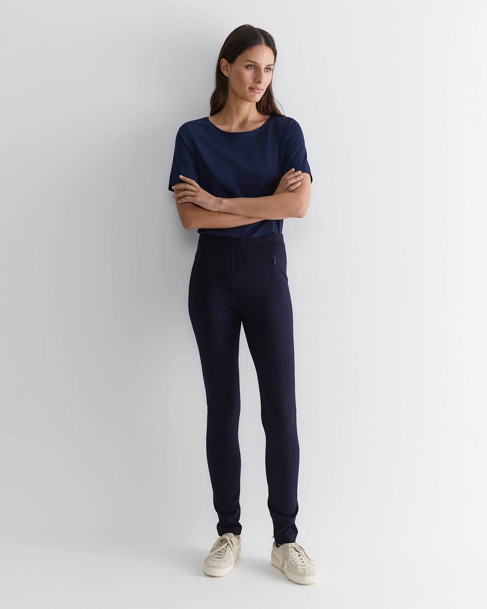 Esme Ponte Pant in NAVY