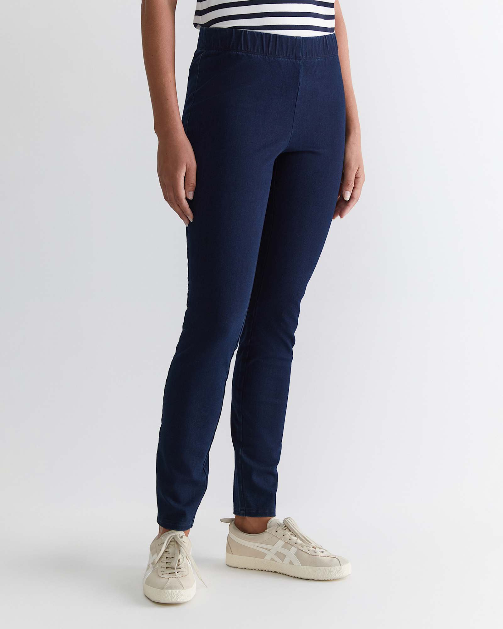 Felicity Denim Pull On Pant in INDIGO