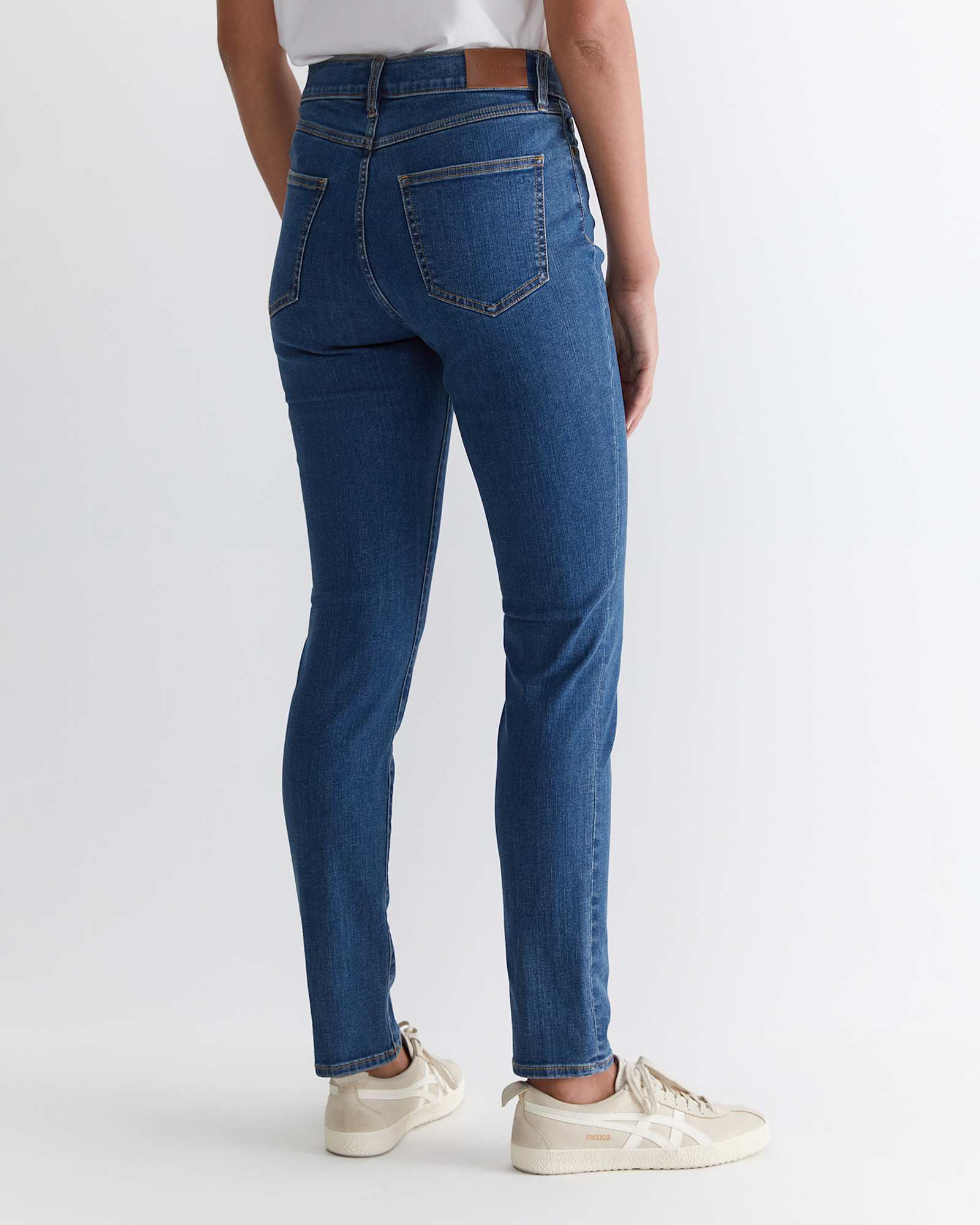 Jackie High Waist Skinny Jean in MID WASH