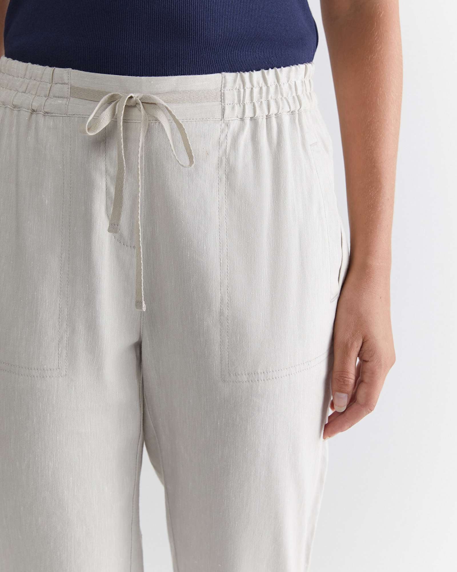 Rosa Linen Pant in NATURAL