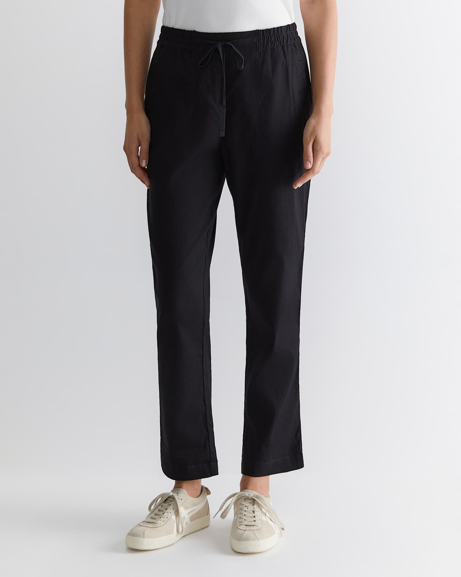 Rosa Linen Pant in BLACK