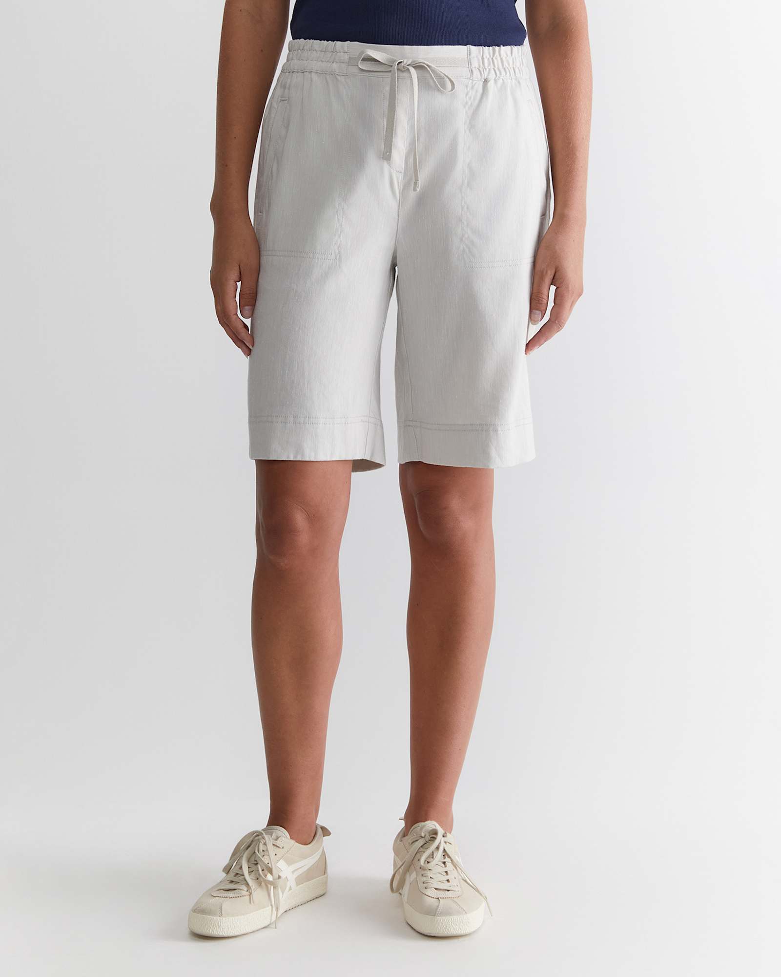 Rosa Linen Short in NATURAL