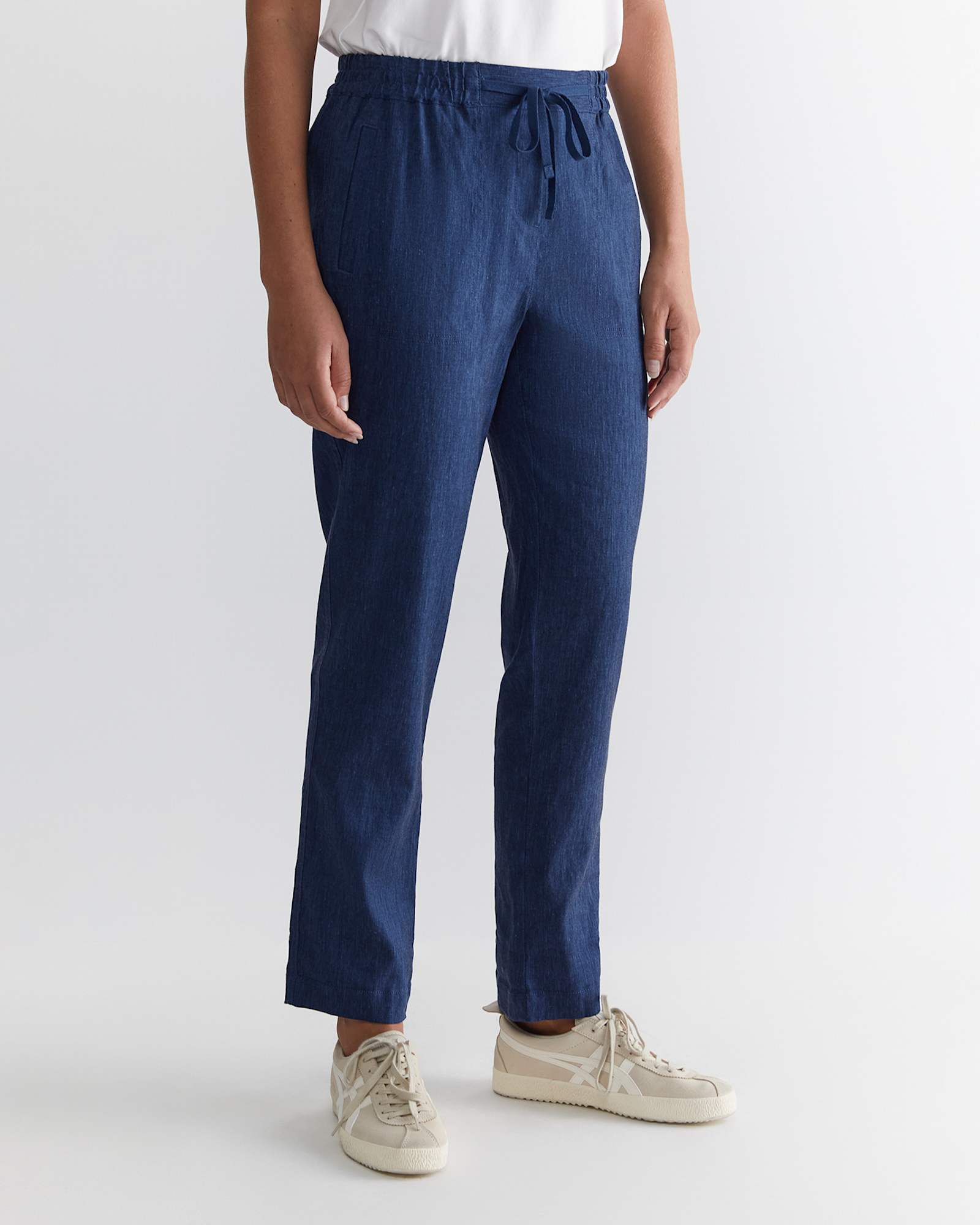 Rosa Linen Pant in INDIGO