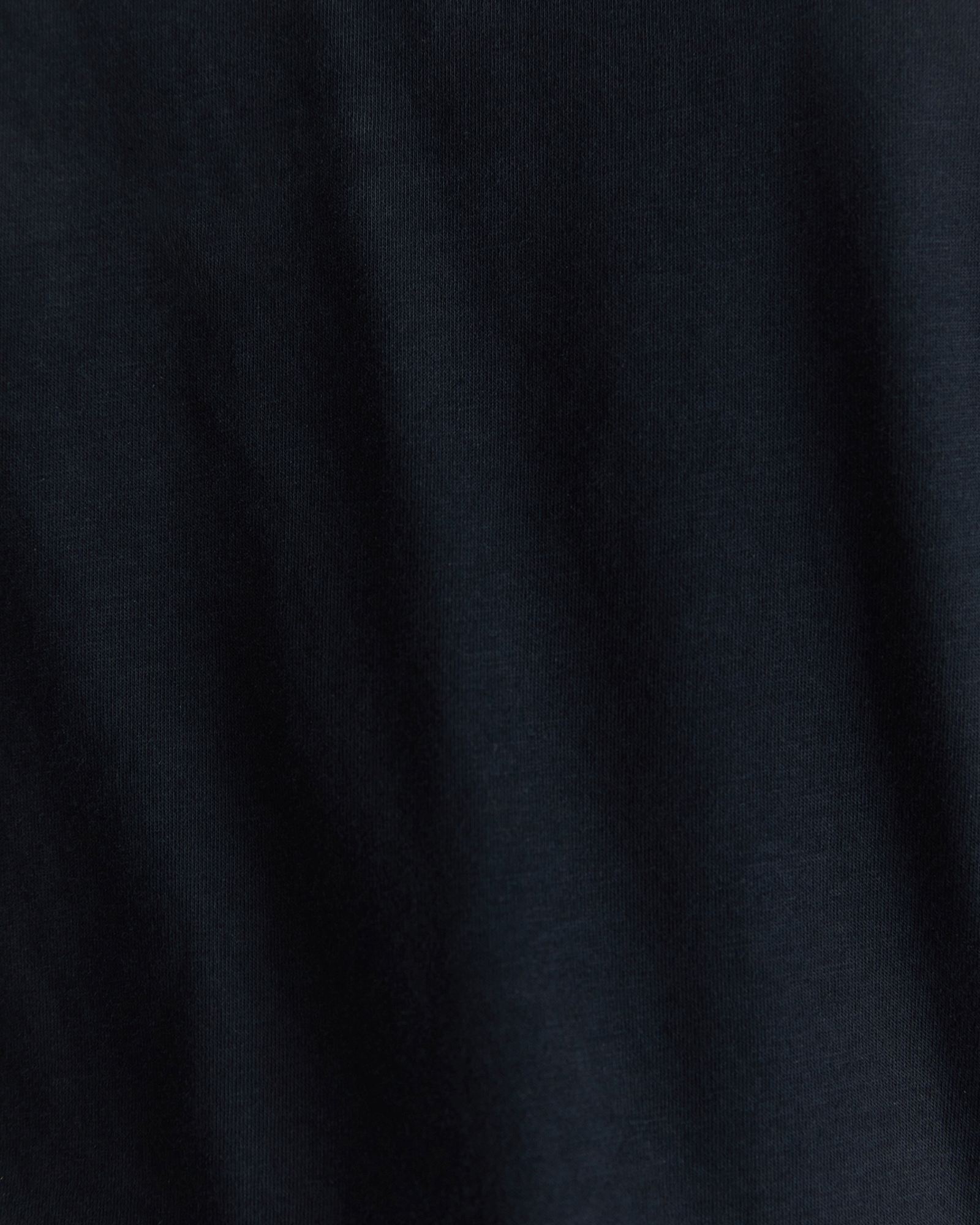 Mercerised Cotton Tee in BLACK