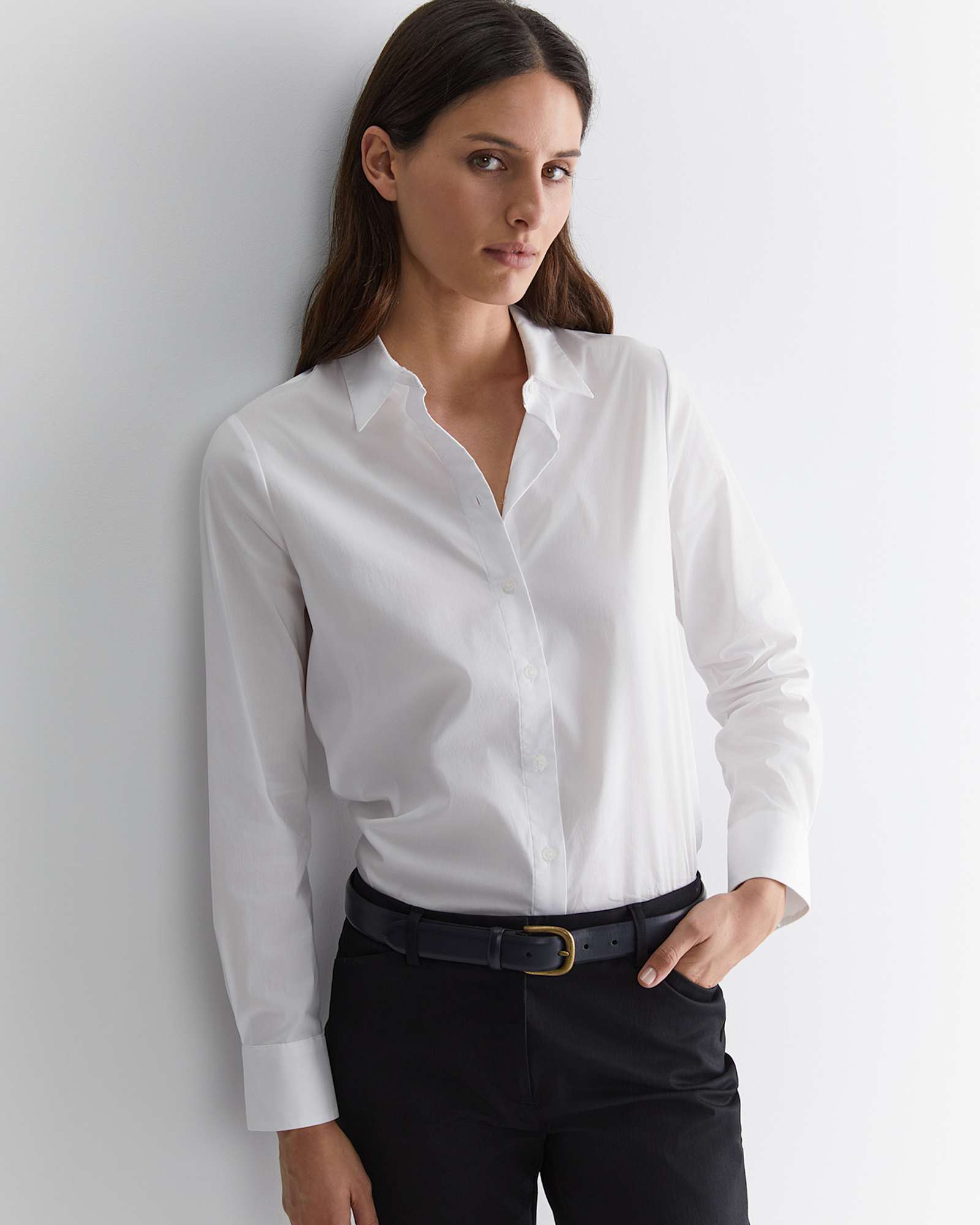 Georgina Relaxed Shirt in WHITE
