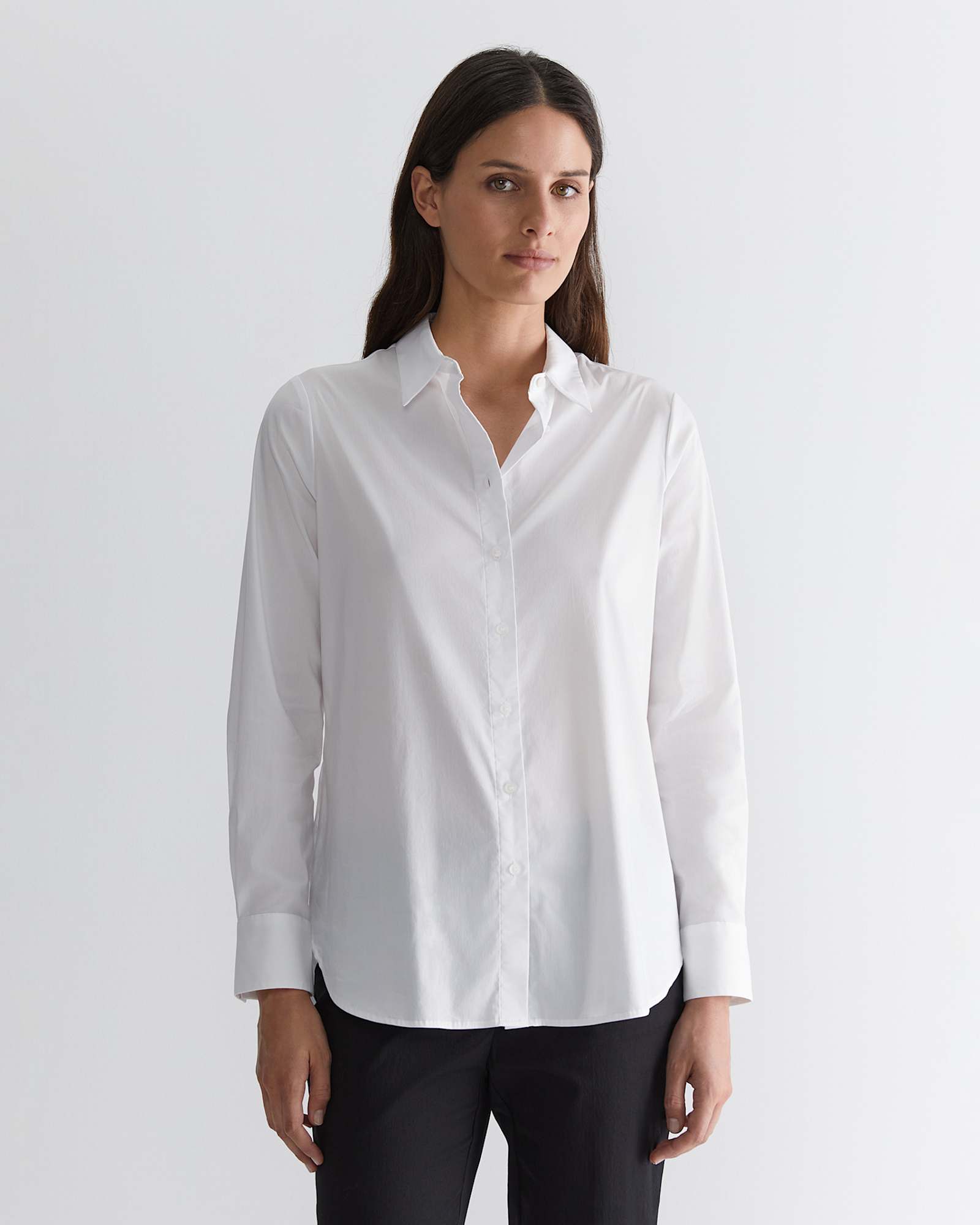 Georgina Relaxed Shirt in WHITE