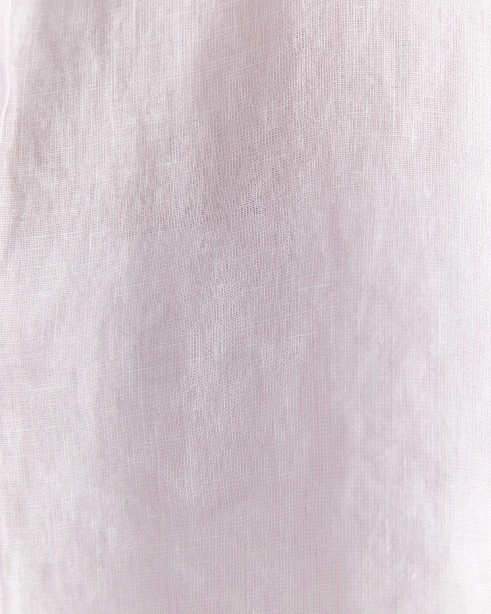 Dahlia Long Sleeve Linen Shirt in PINK