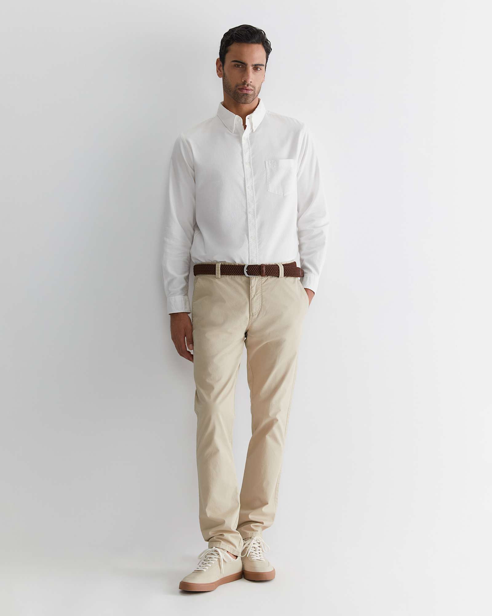 Smith Tapered Chinos in LIMESTONE