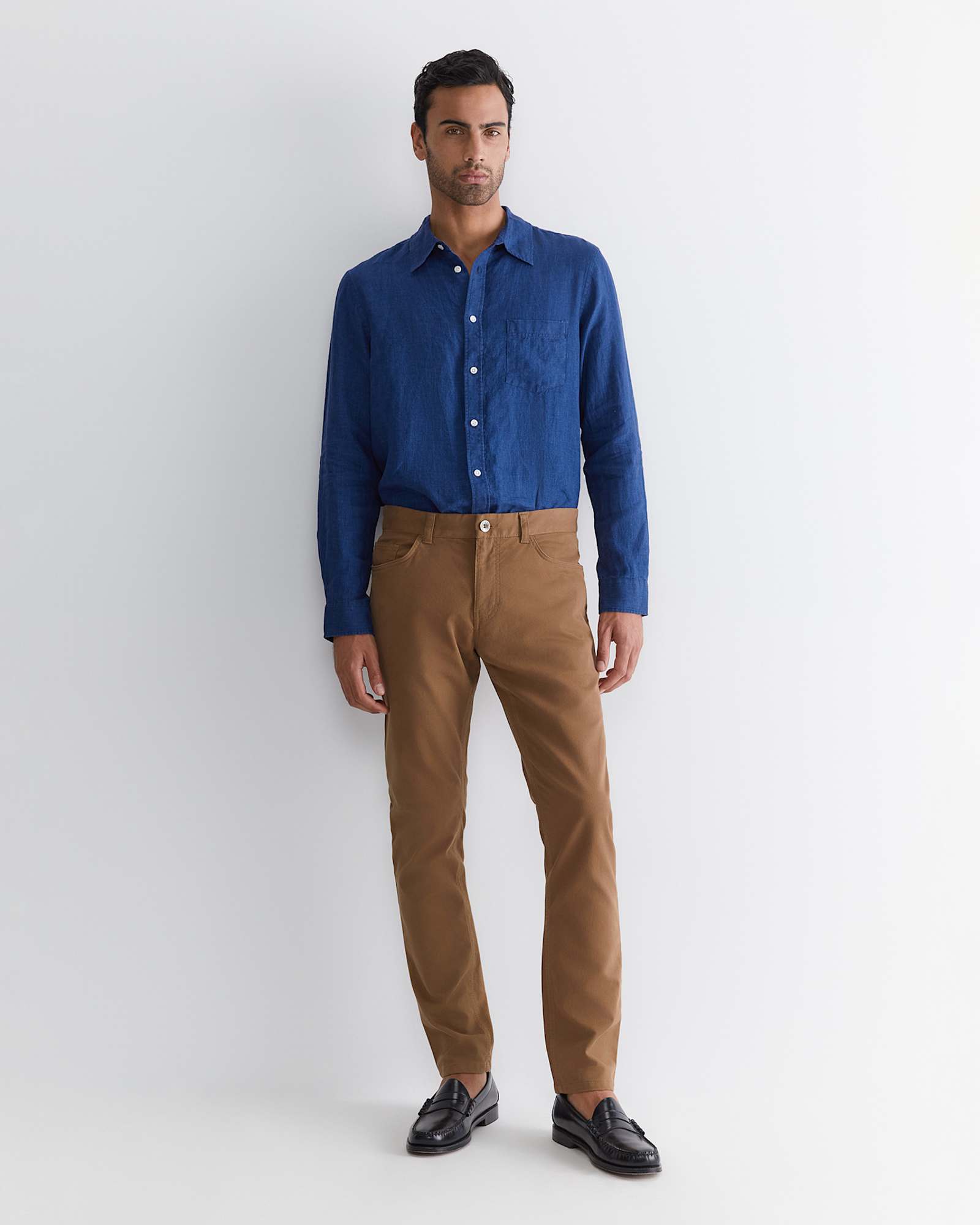 Tapered Bedford Jean in CHESTNUT
