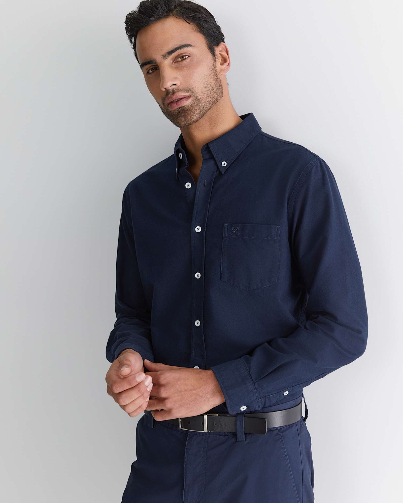Oxford Long Sleeve Shirt in CLASSIC NAVY