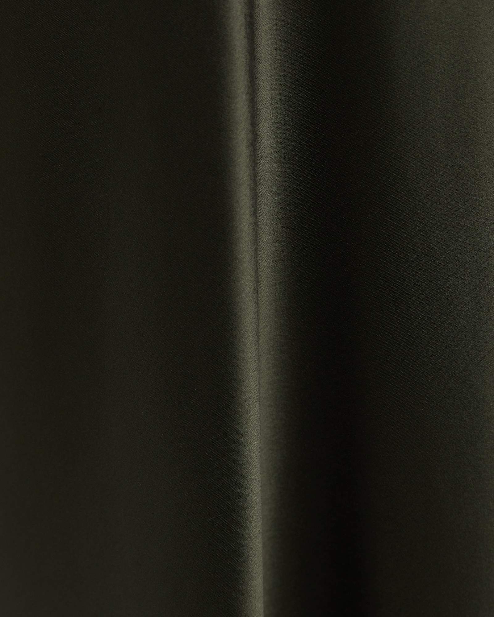 Charlotte Bias Slip Skirt in DARK KHAKI