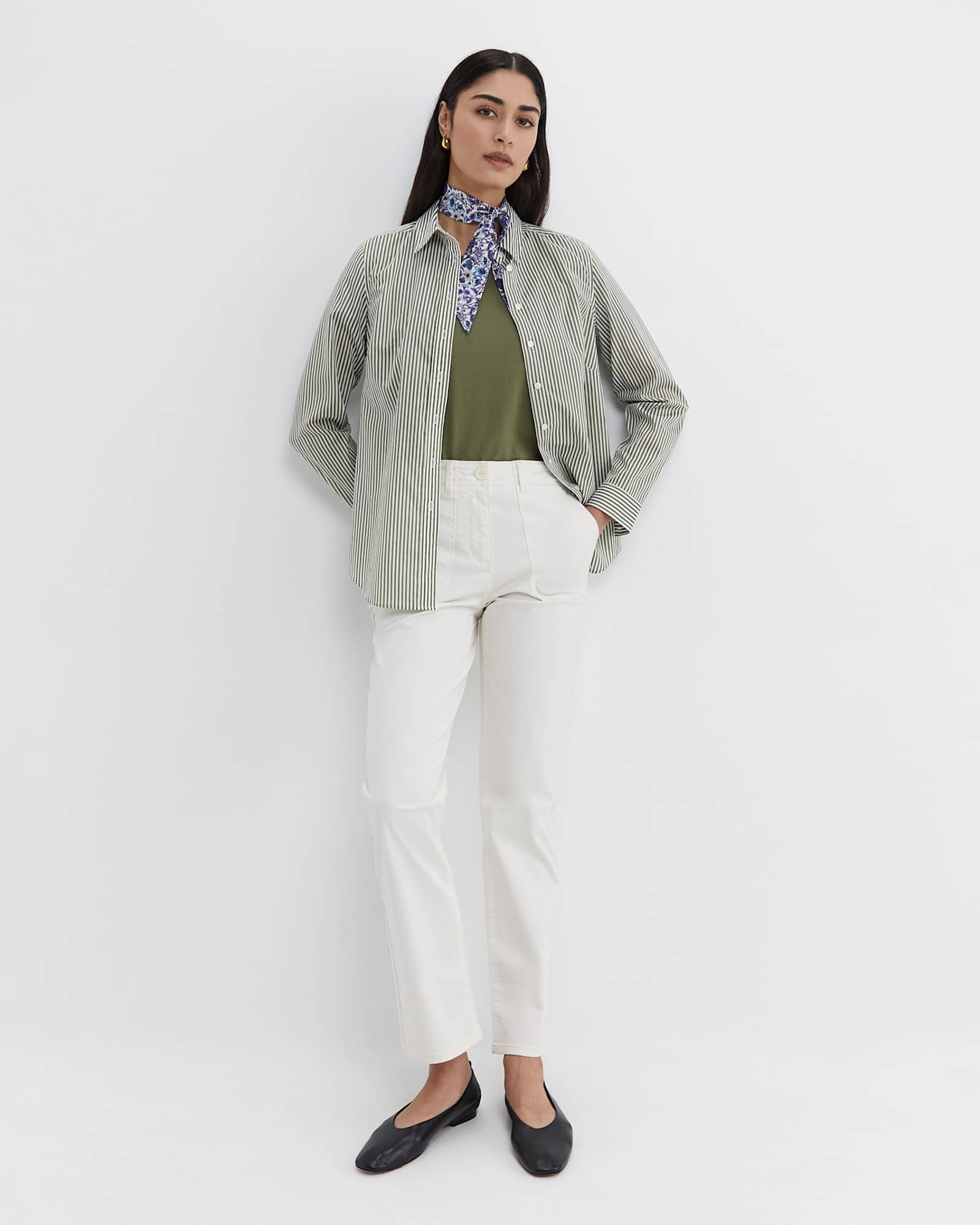 Laura Pocket Pant in MILK