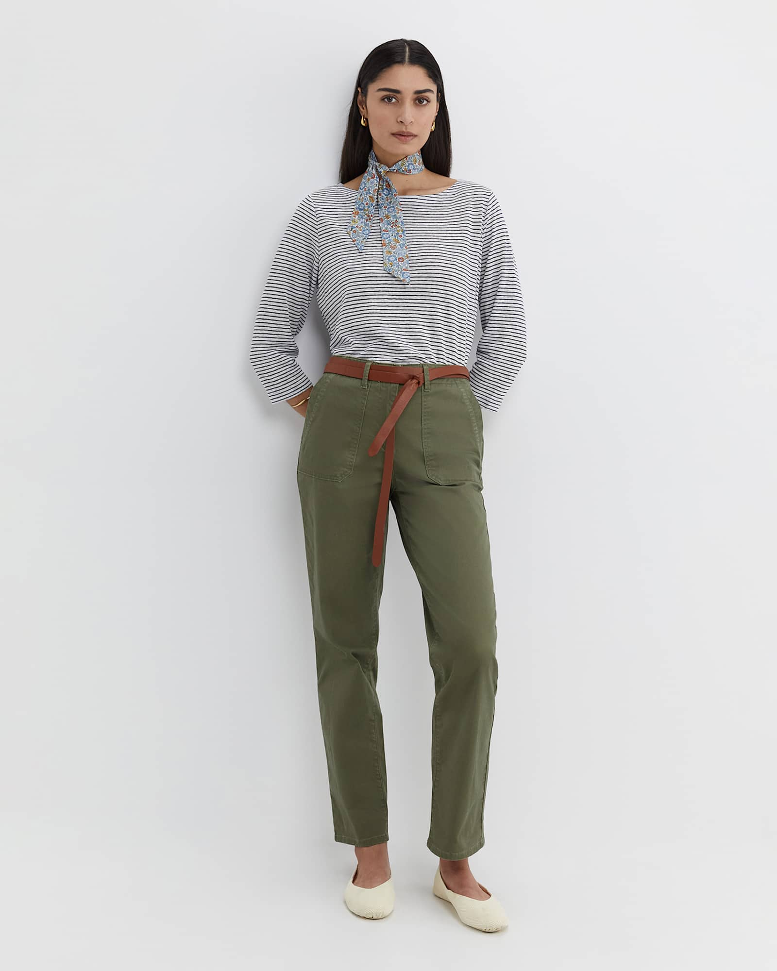 Laura Pocket Pant in KHAKI