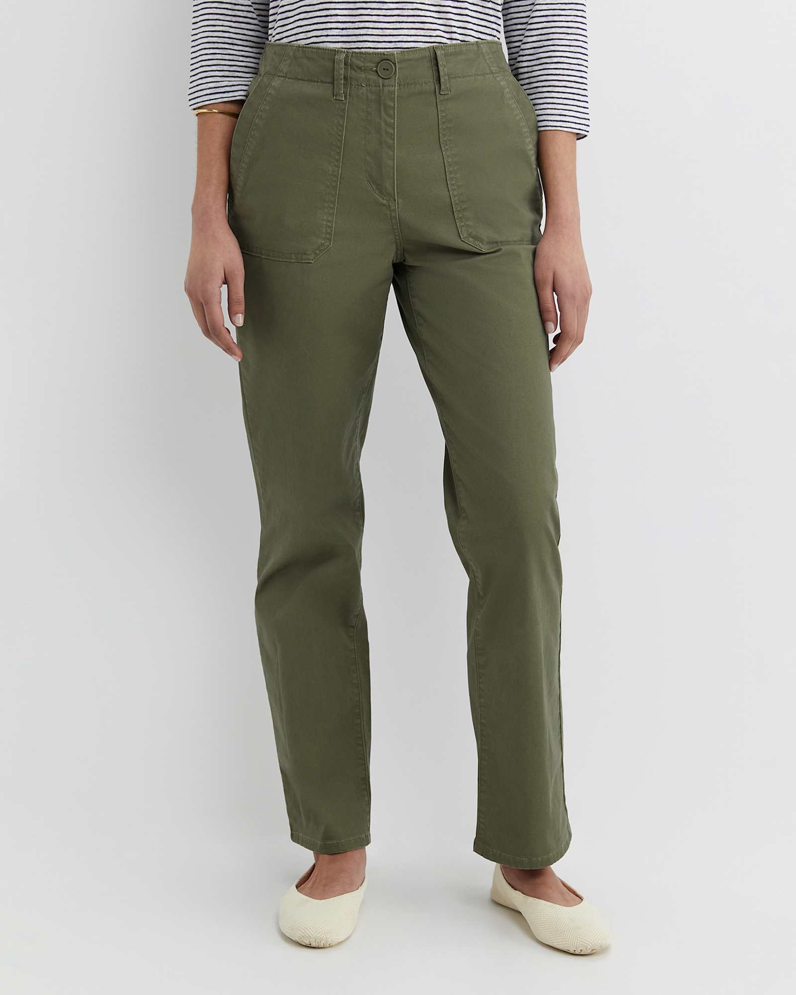 Laura Pocket Pant in KHAKI