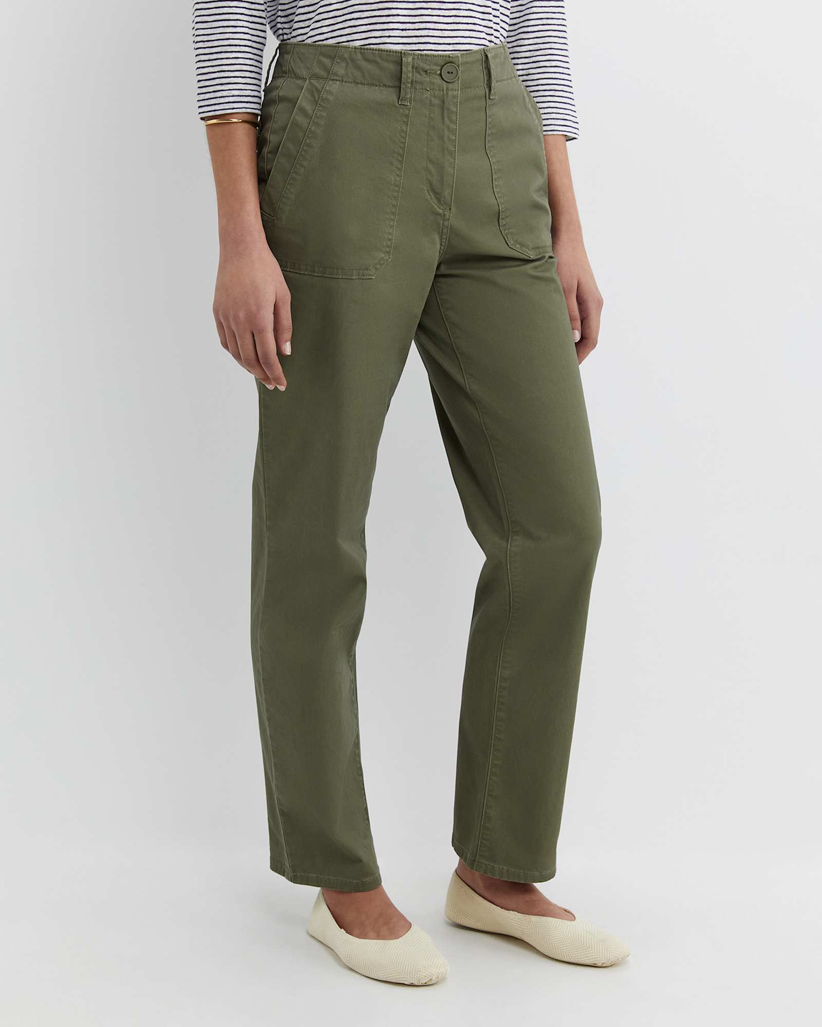 Laura Pocket Pant in KHAKI