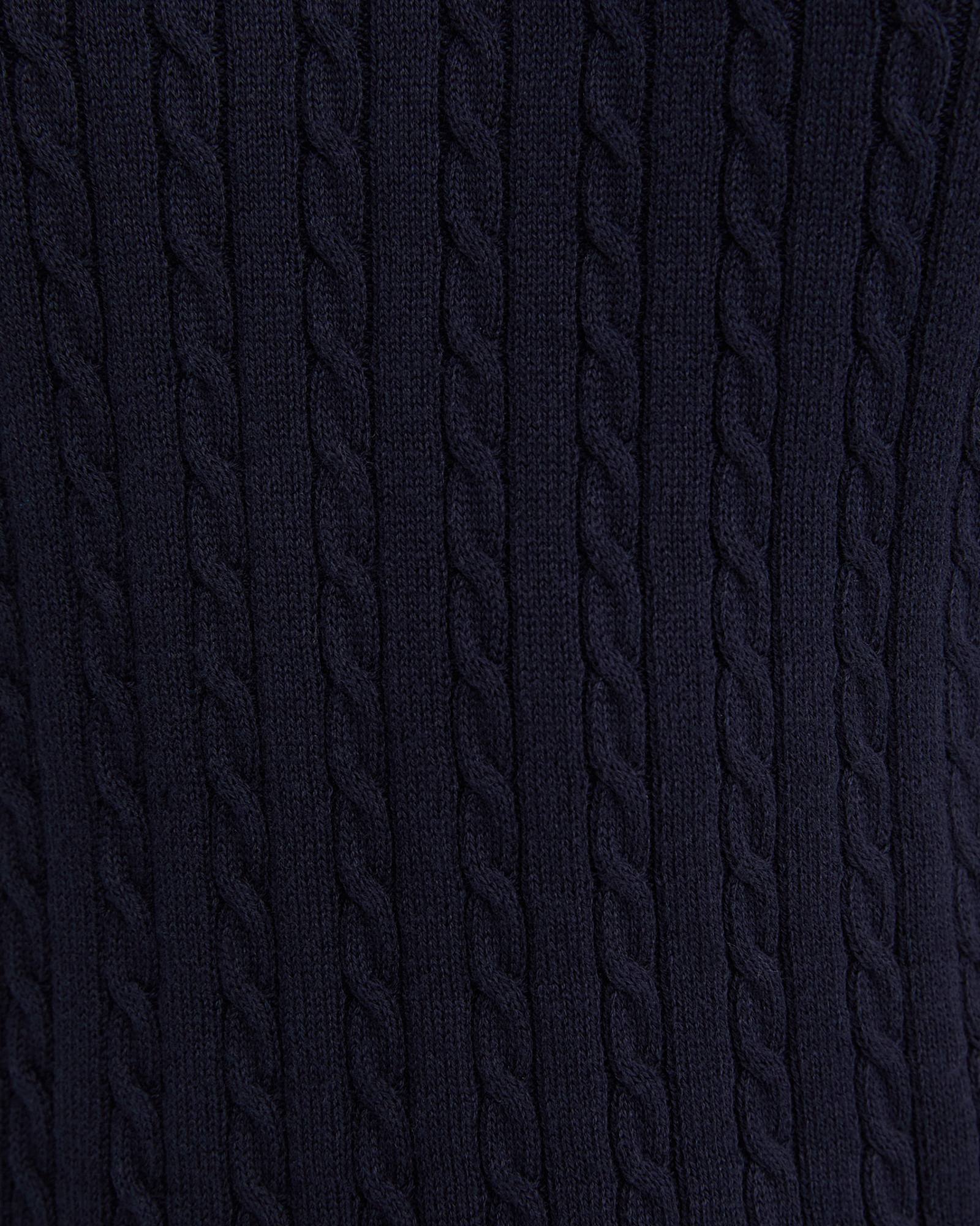 Elka Cable Polo in NAVY