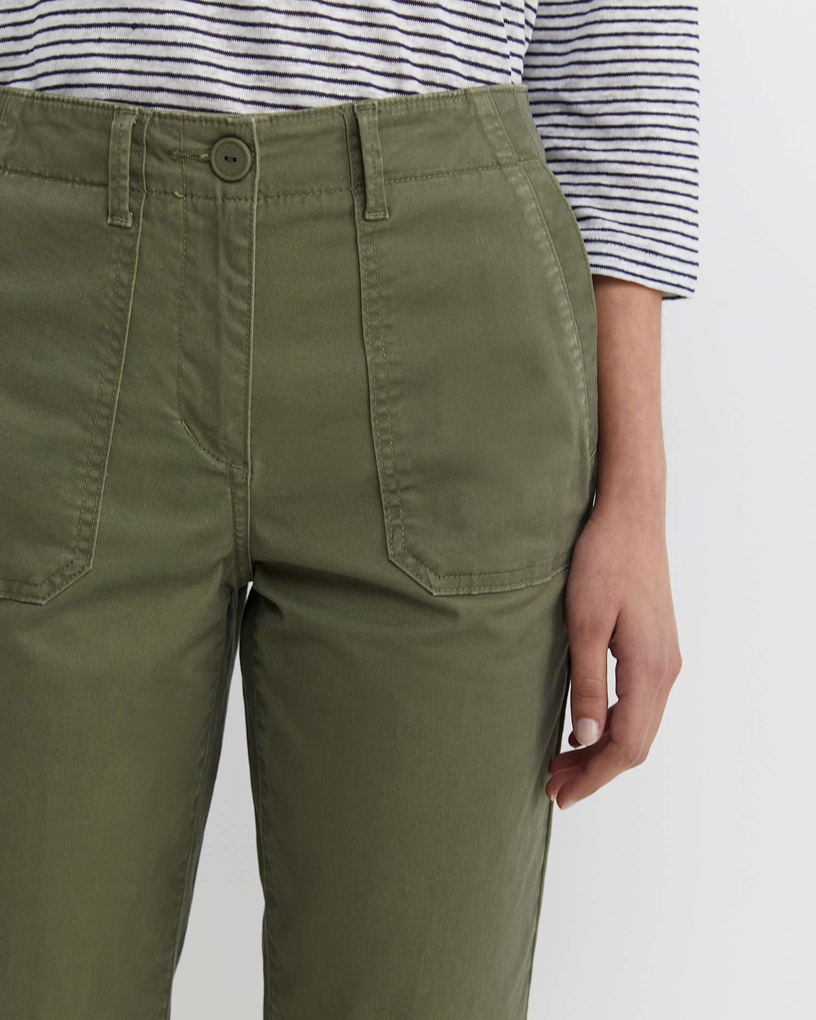Laura Pocket Pant in KHAKI