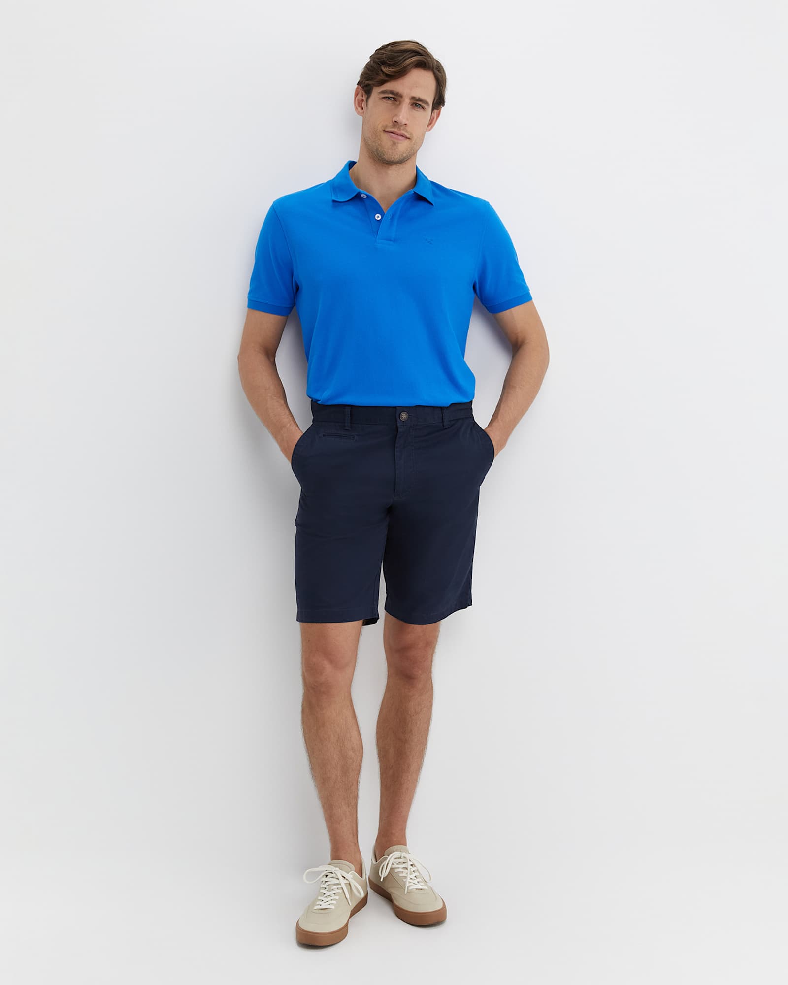SC Pique Polo in COBALT