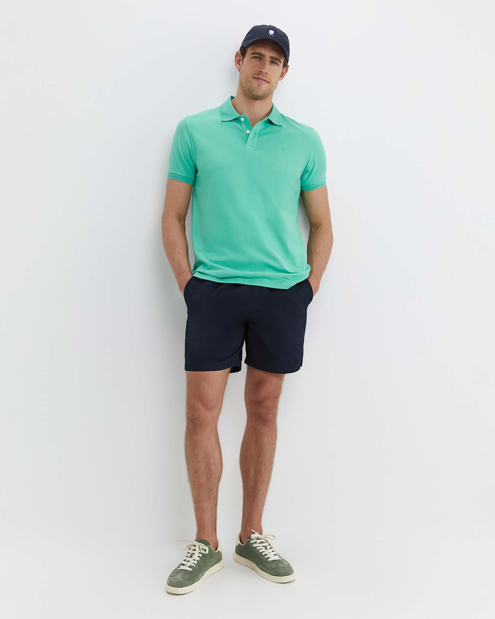 SC Pique Polo in SPEARMINT