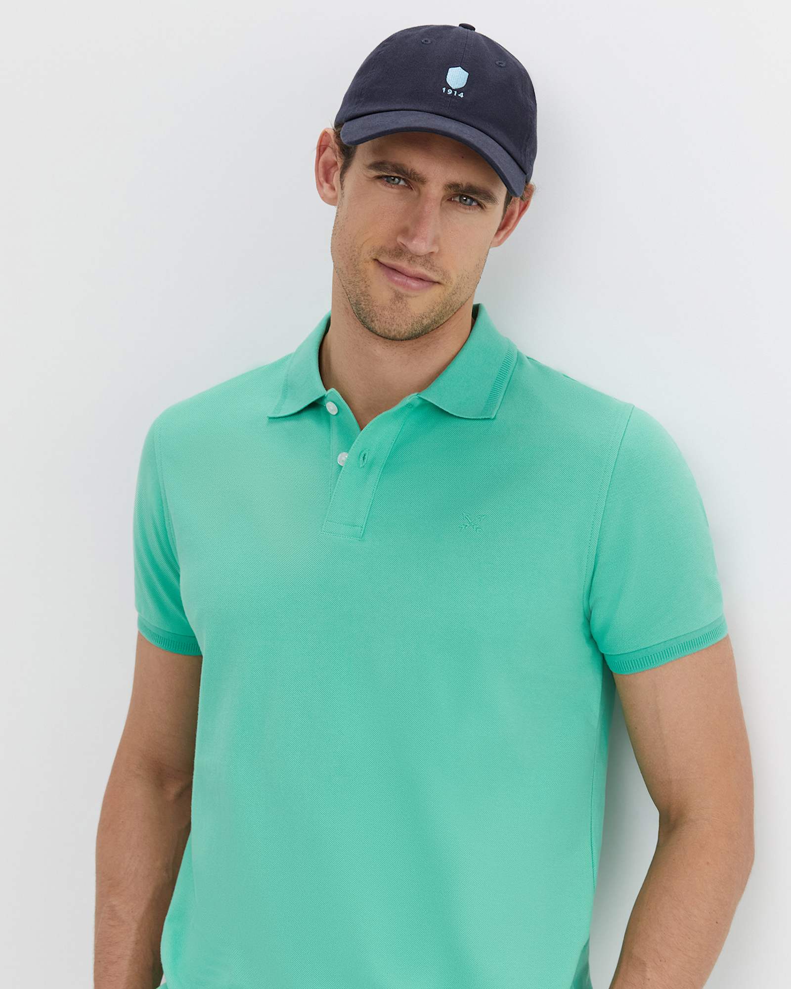 SC Pique Polo in SPEARMINT