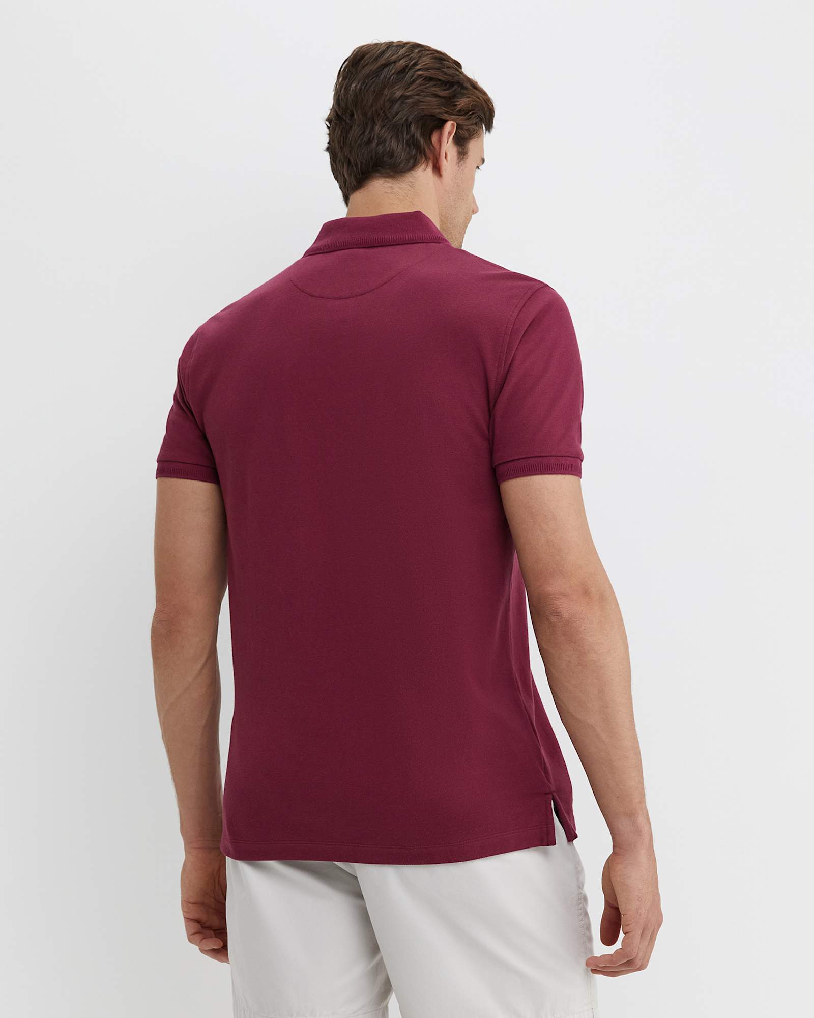 SC Pique Polo in MULBERRY