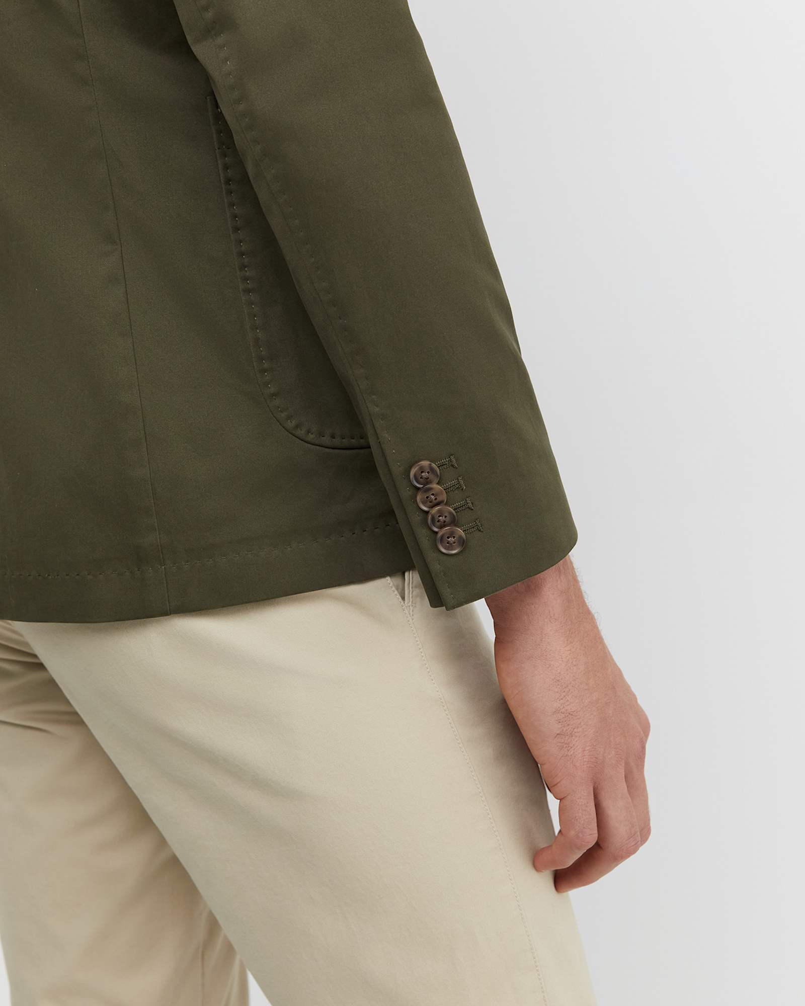Barton Sports Jacket in DARK KHAKI