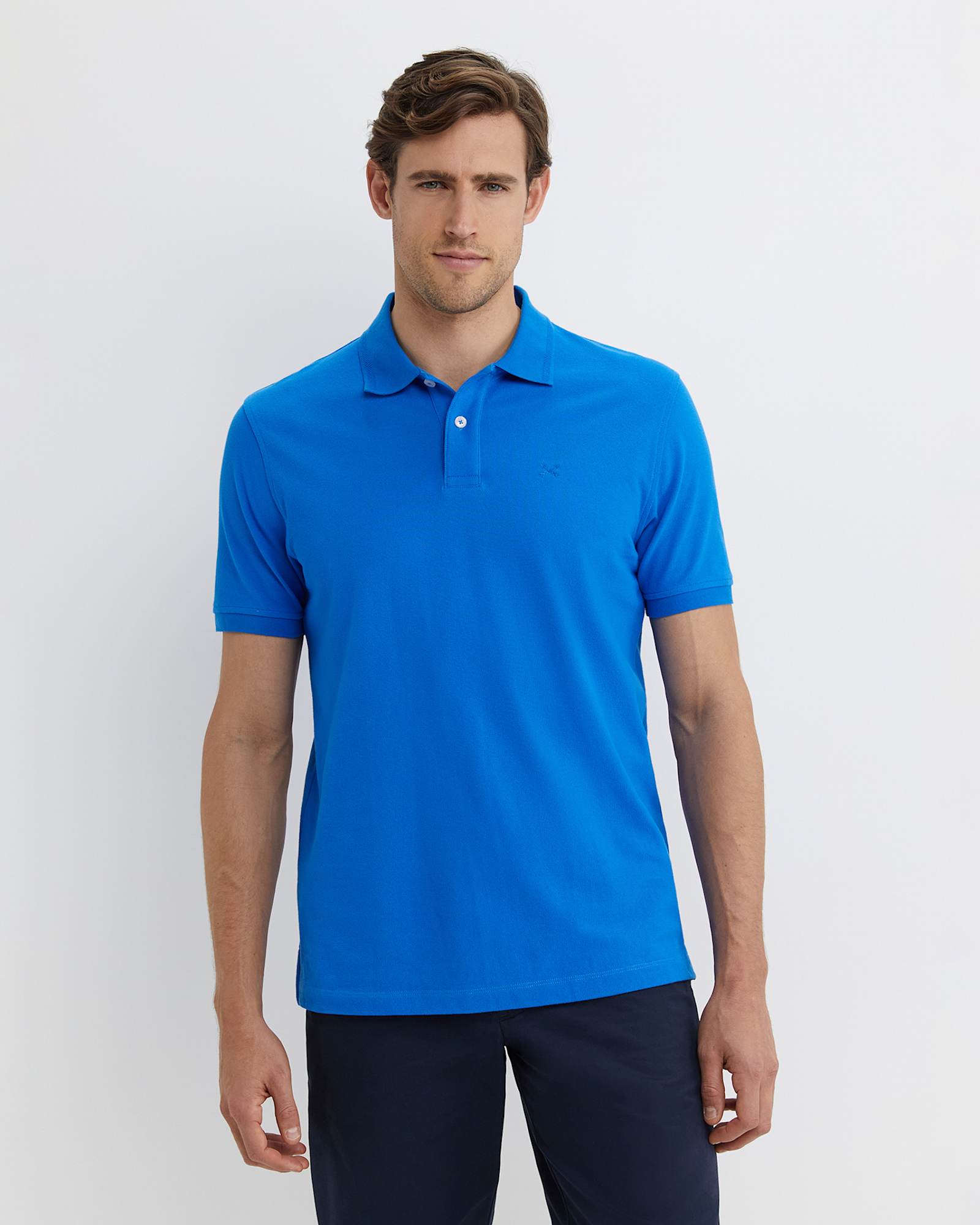 SC Pique Polo in COBALT