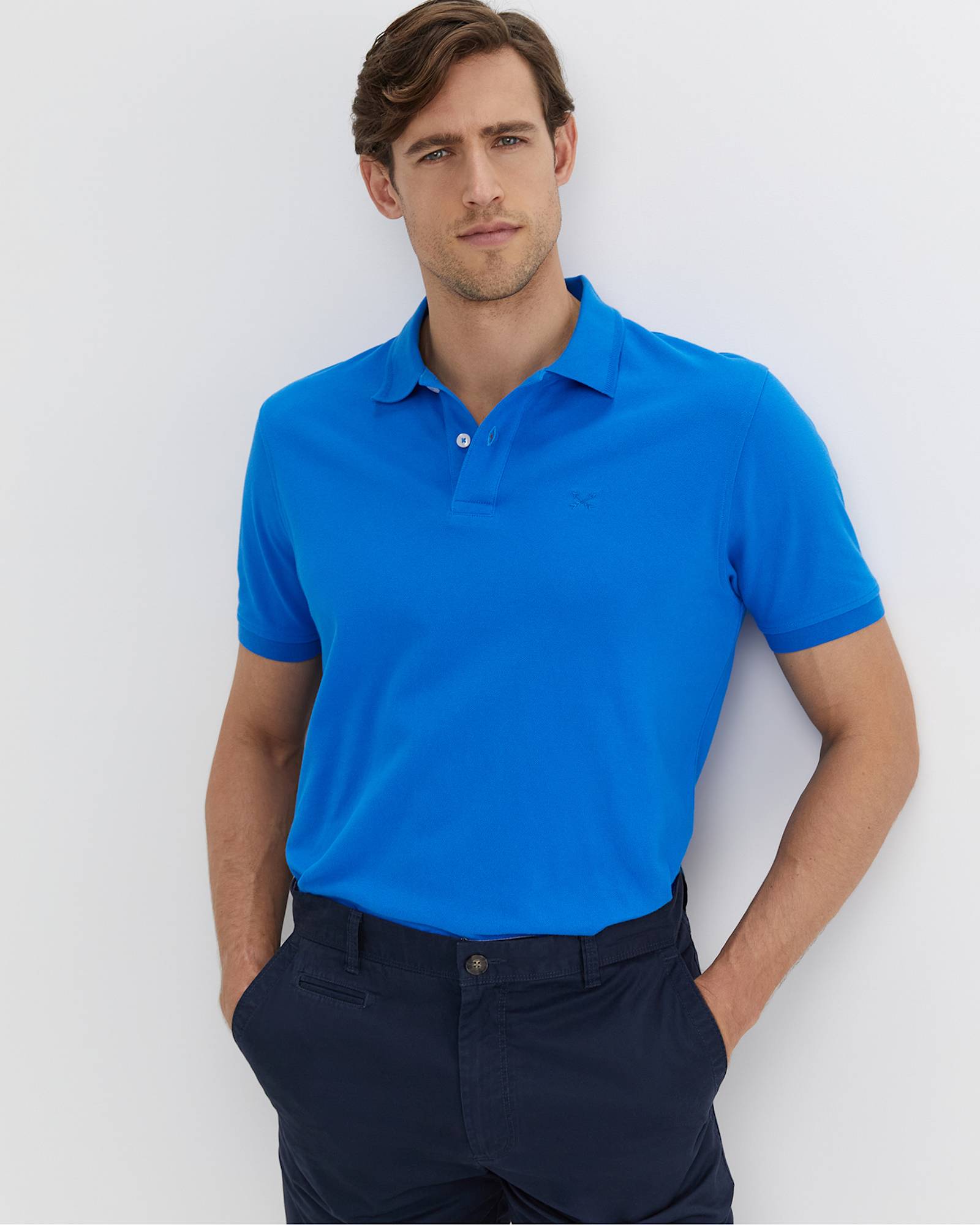 SC Pique Polo in COBALT