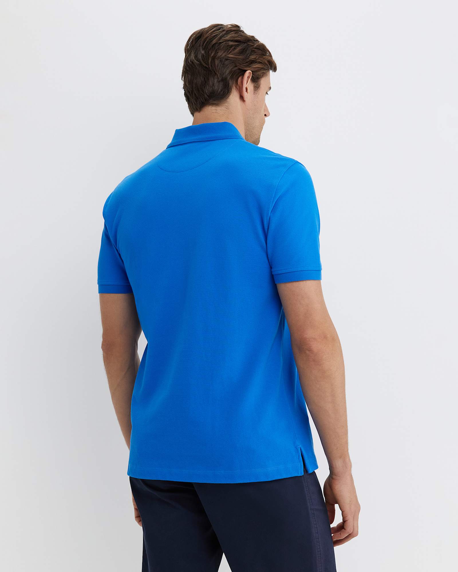 SC Pique Polo in COBALT