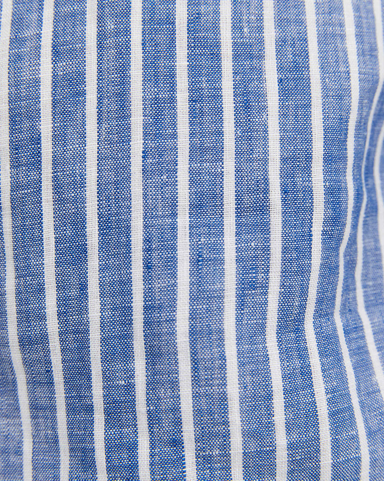 Chalmers Long Sleeve Stripe Linen Shirt in BLUE/WHITE