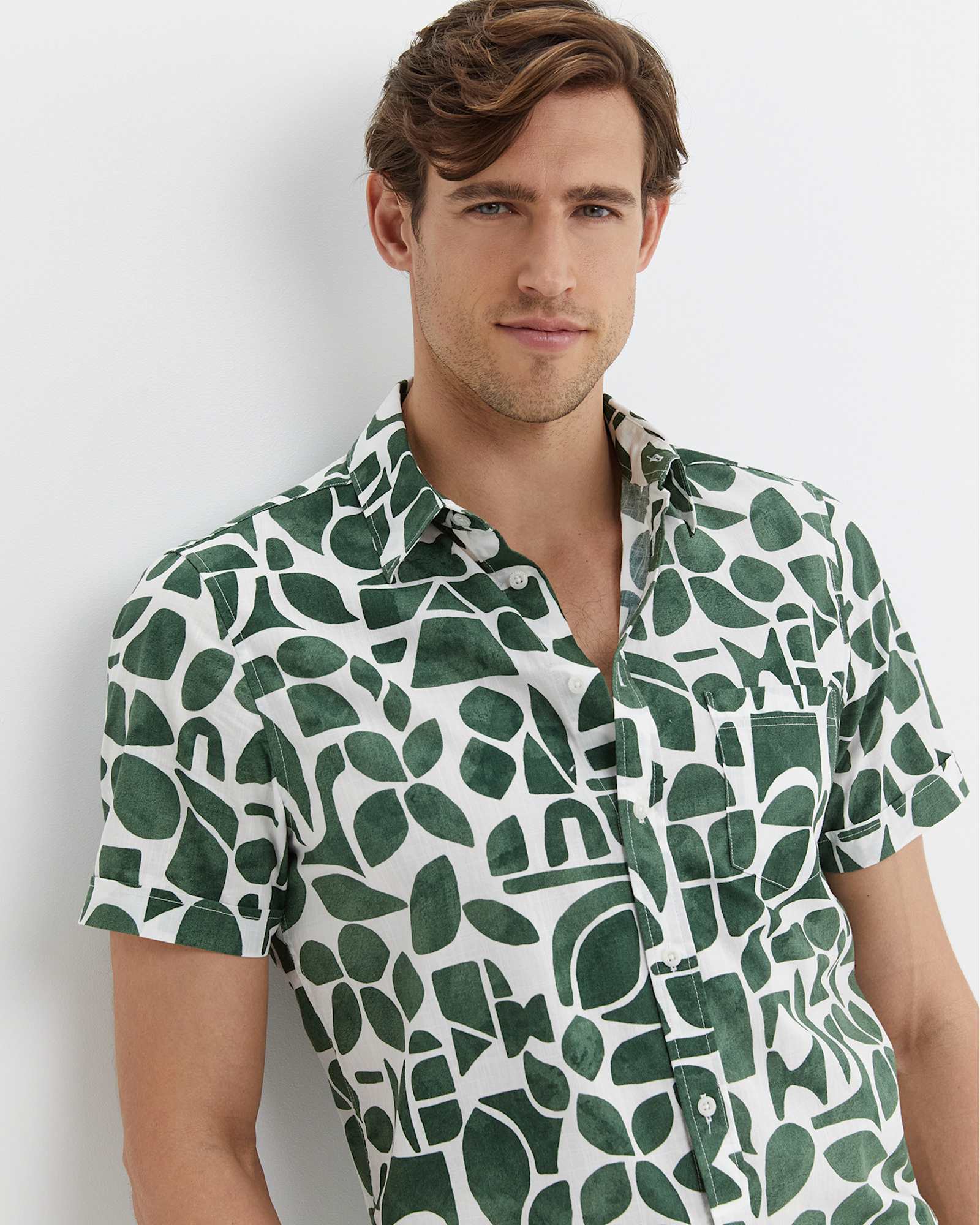 Ezra Short Sleeve Shirt in ELM