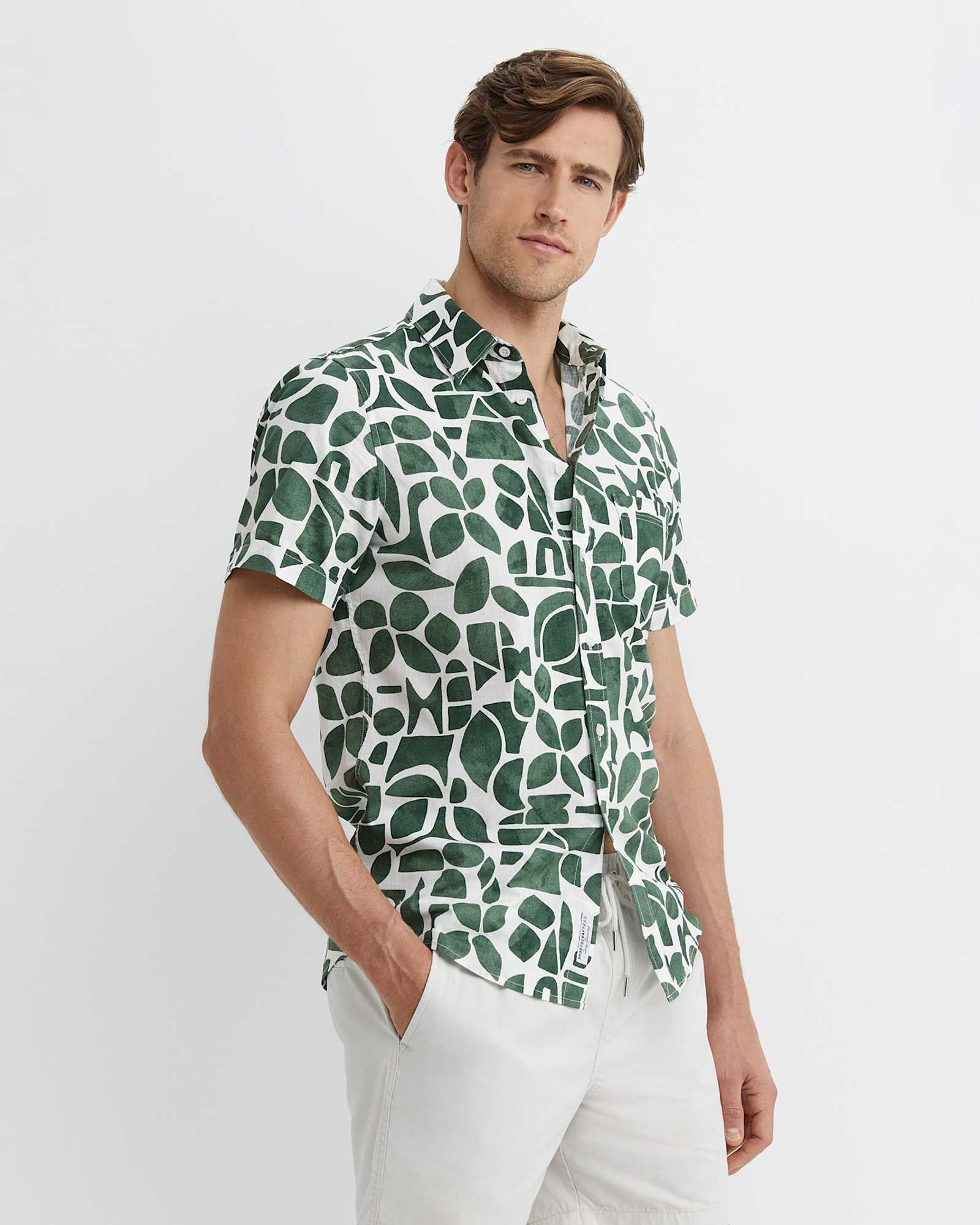 Ezra Short Sleeve Shirt in ELM