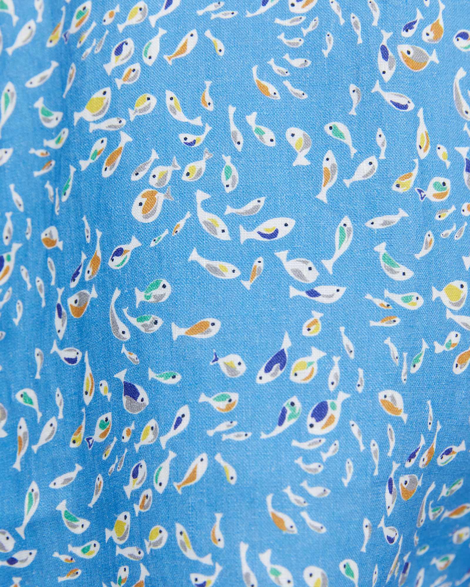 Bay Short Sleeve Liberty Shirt in BLUE MULTI