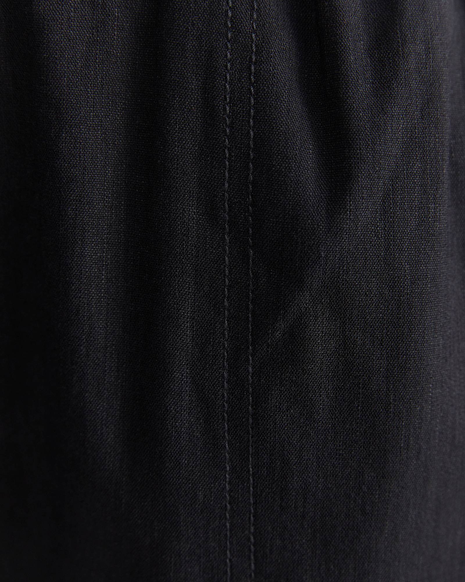 Rosa Crop Linen Pant in BLACK
