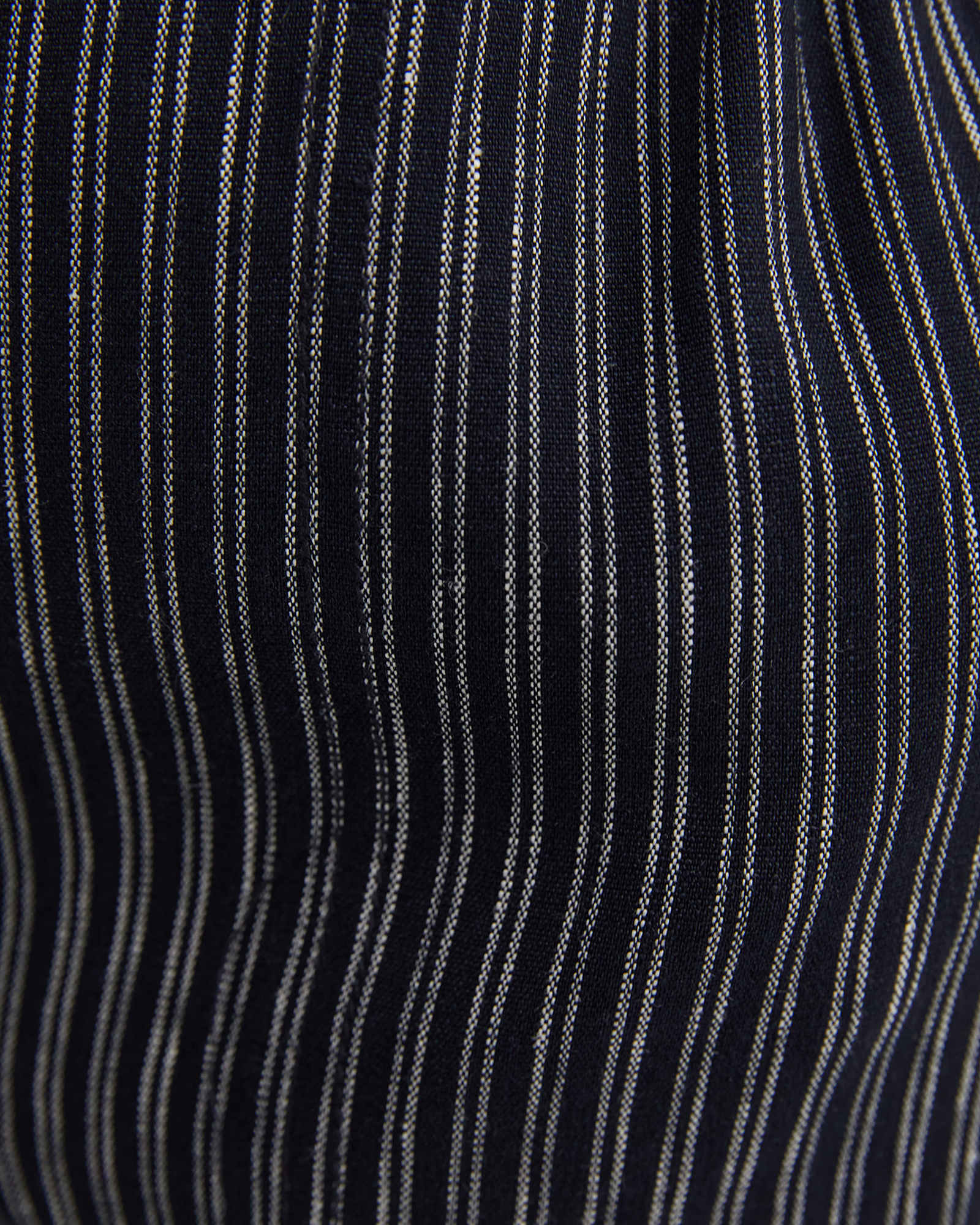 Rosa Stripe Crop Linen Pant in NAVY/WHITE