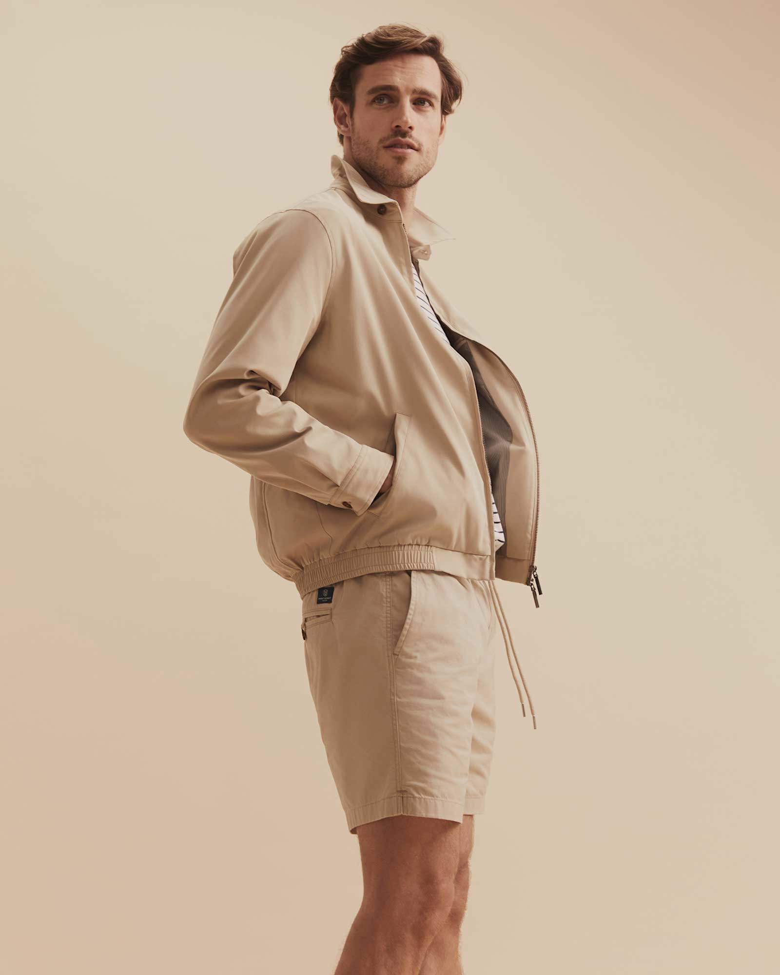 Harrington Jacket in LIMESTONE