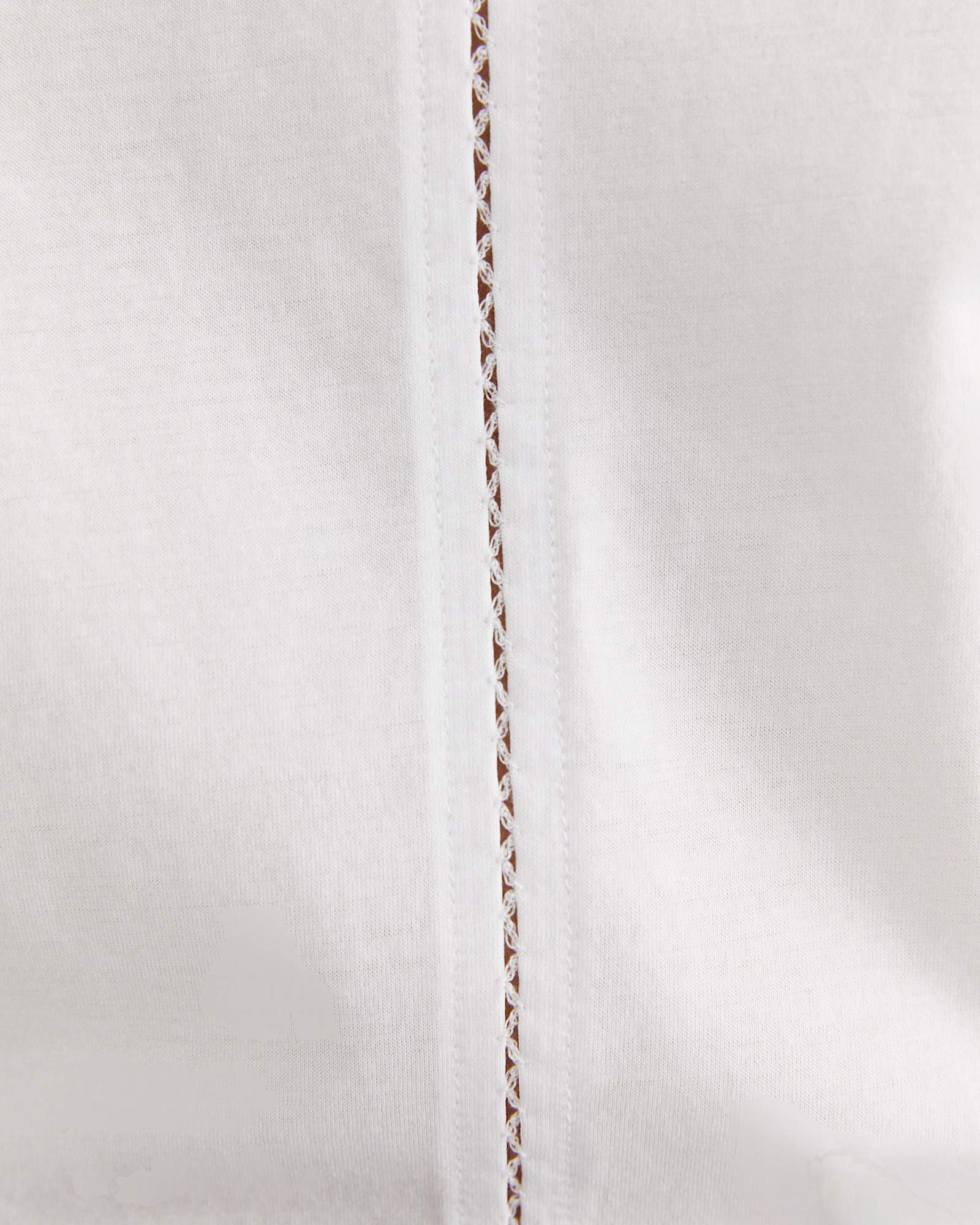 Miranda Stitch Tee in WHITE