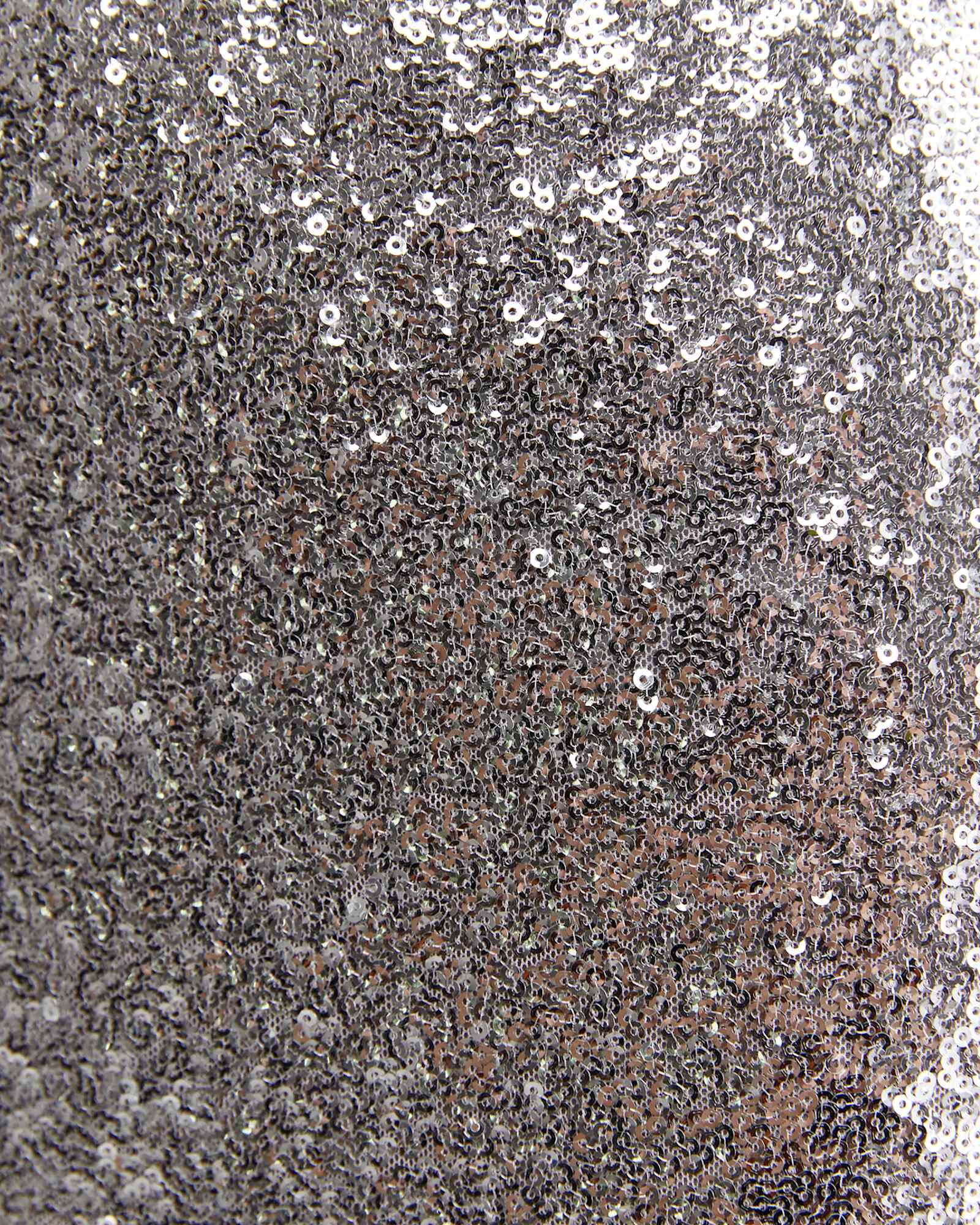 Sequin Midi Skirt in SILVER