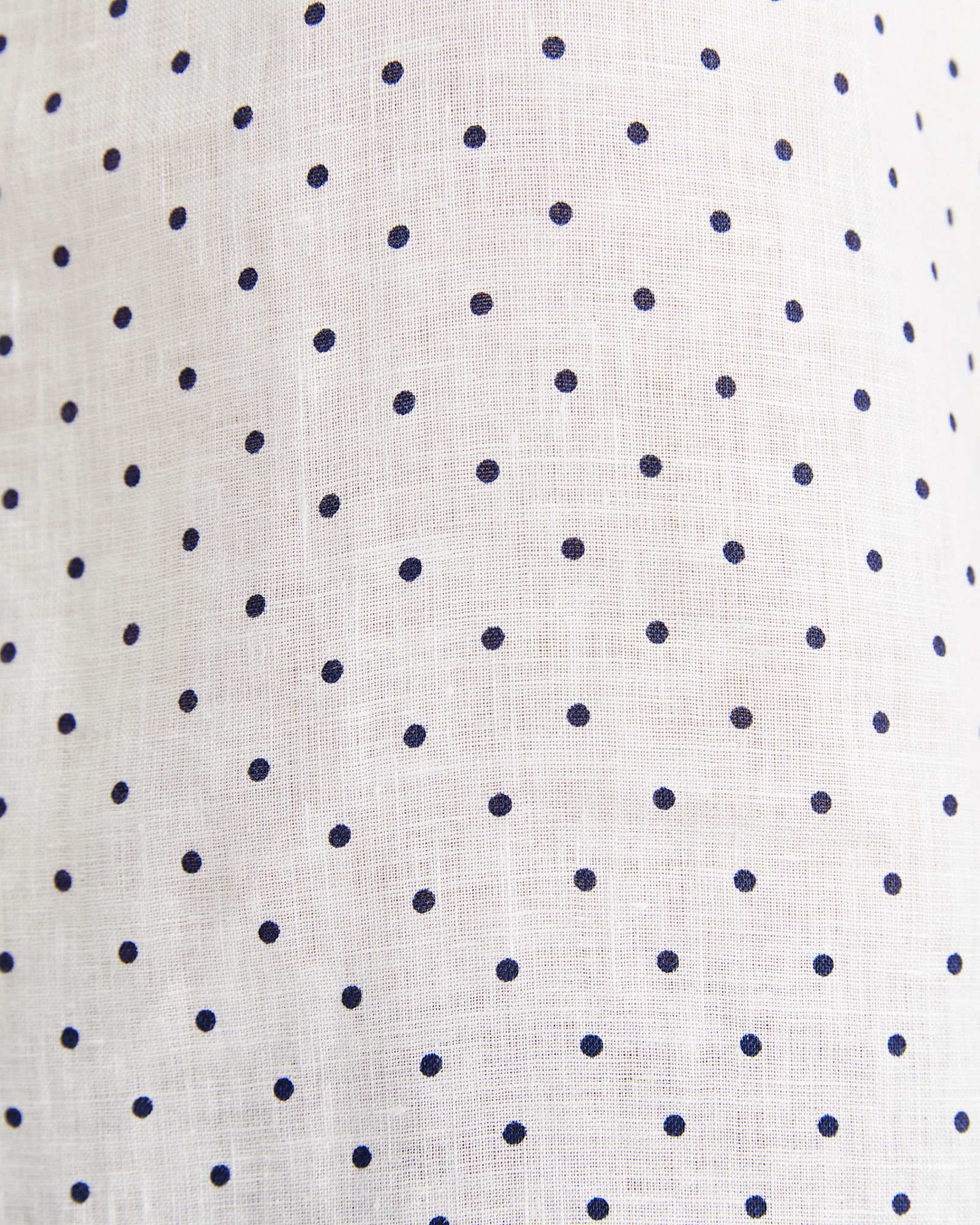 Allegra Spot Linen Top in WHITE/NAVY