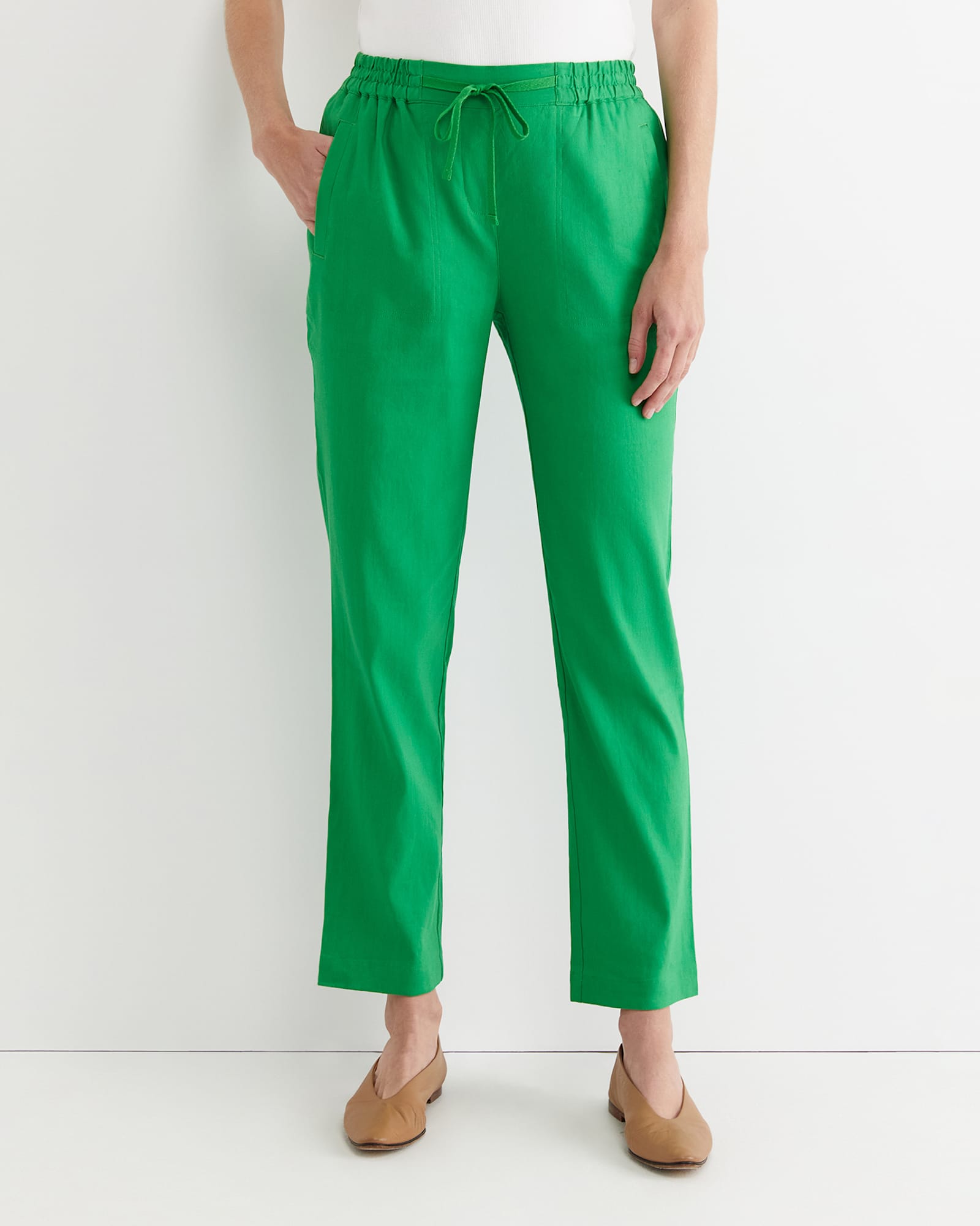Rosa Linen Pant in FERN